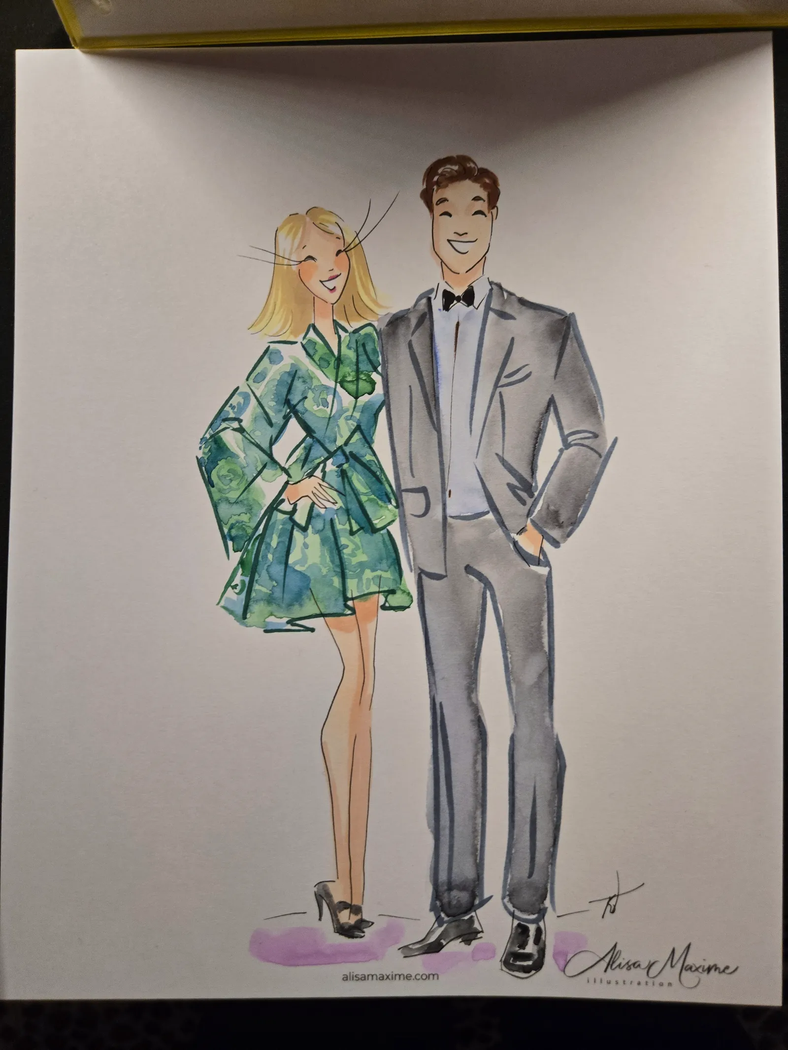 Live fashion sketch 12 from New Year's Eve Celebration in Dallas