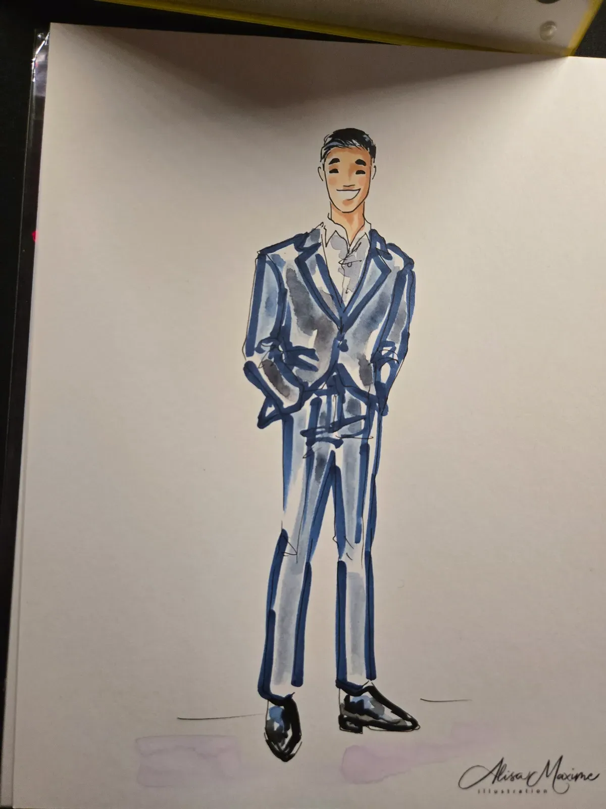Live fashion sketch 13 from New Year's Eve Celebration in Dallas