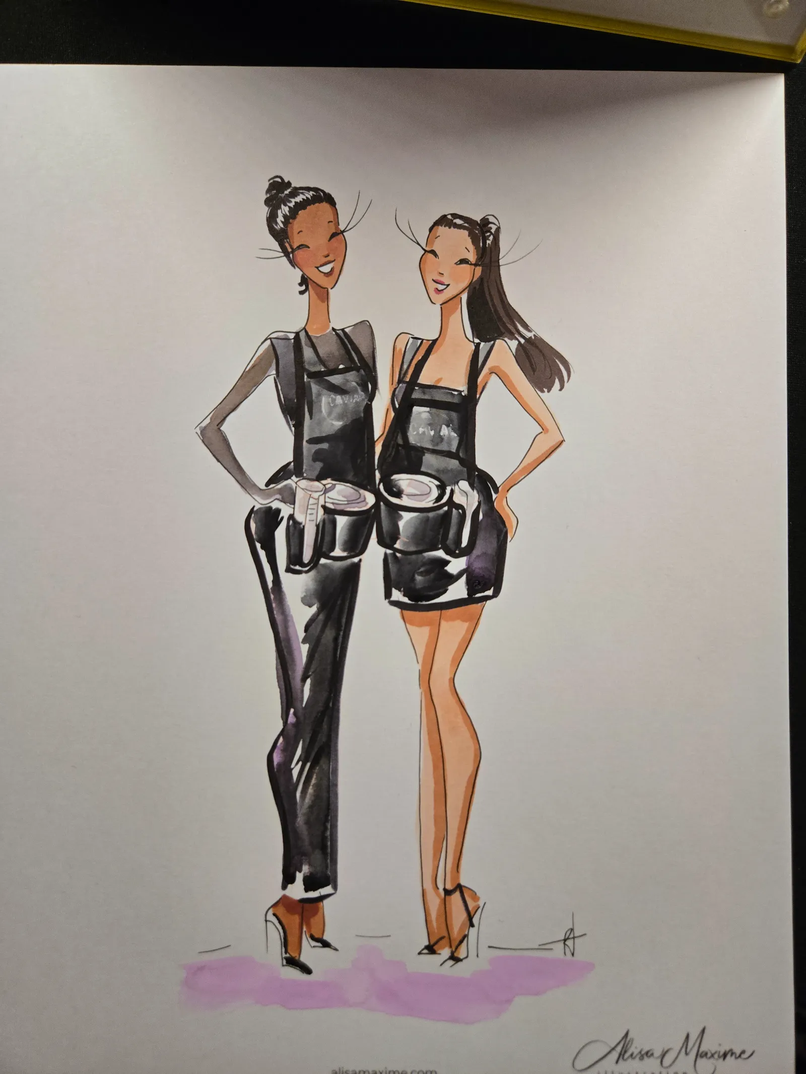 Live fashion sketch 8 from New Year's Eve Celebration in Dallas