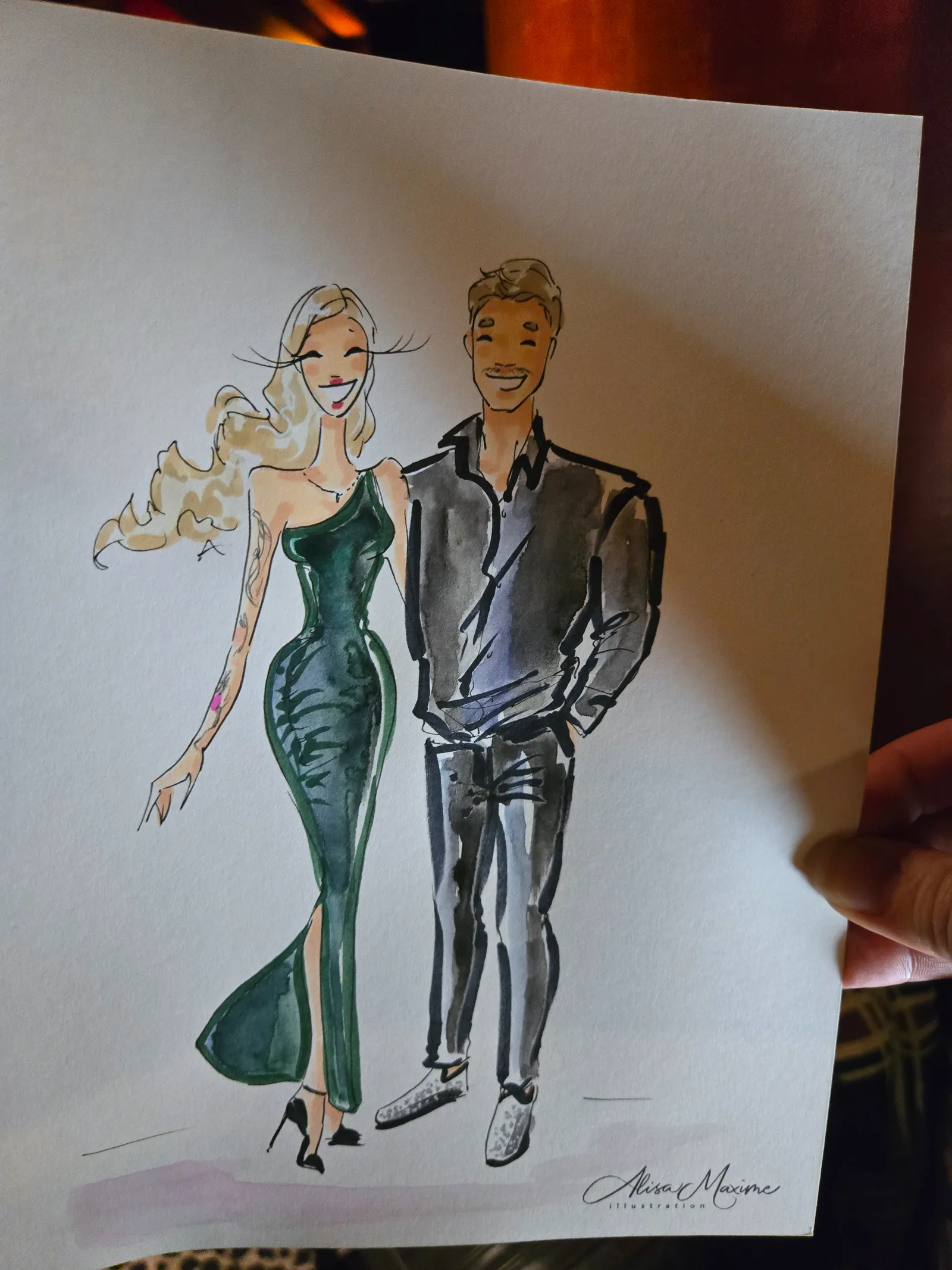 Live fashion sketch 7 from New Year's Eve Celebration in Dallas