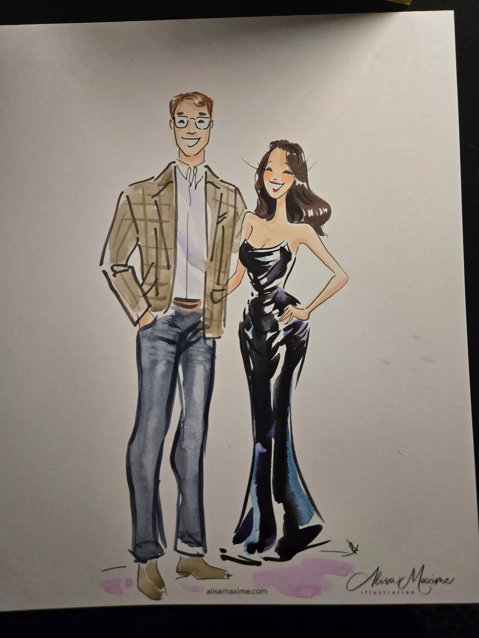 Live fashion sketch 16 from New Year's Eve Celebration in Dallas