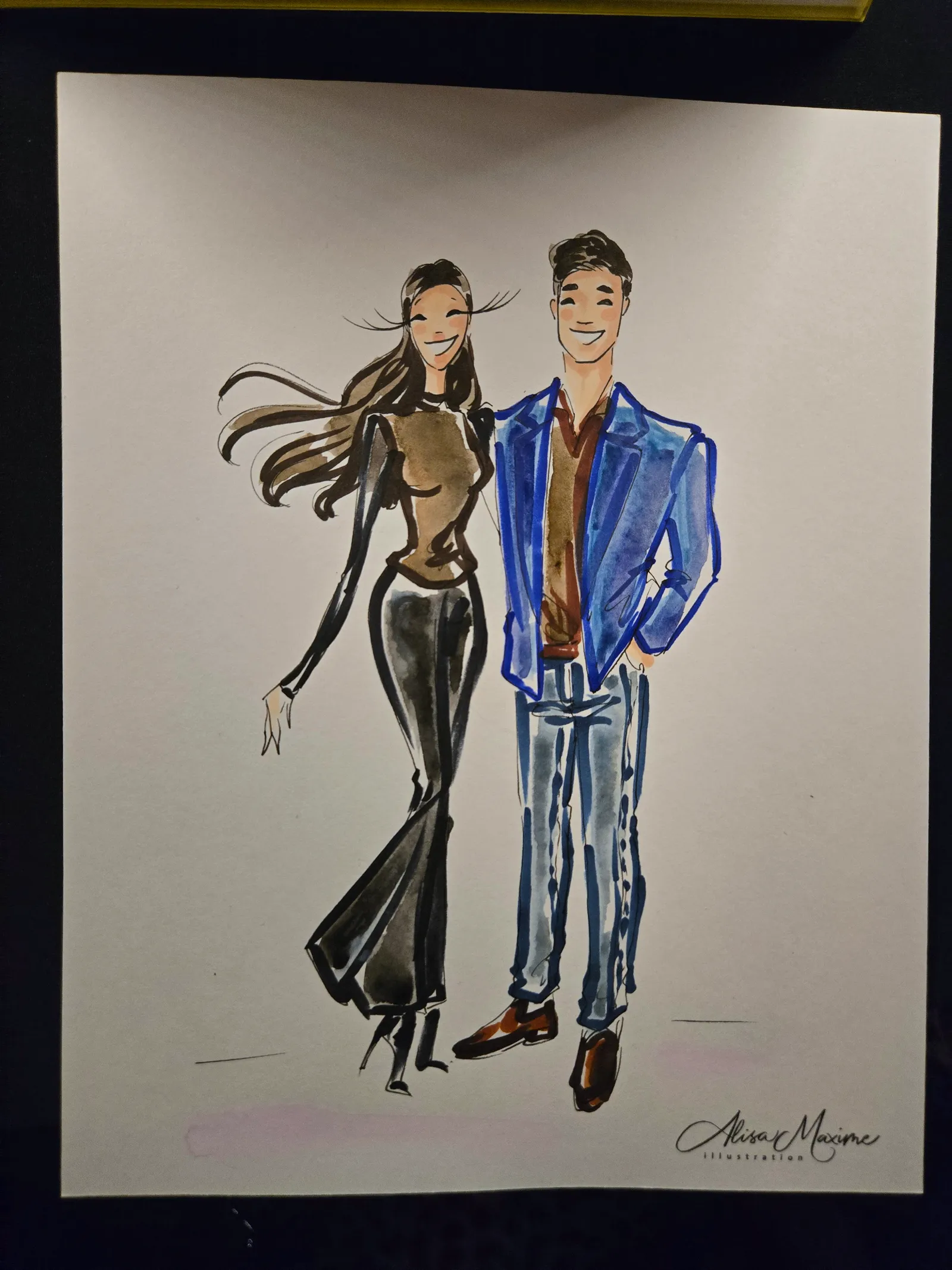 Live fashion sketch 10 from New Year's Eve Celebration in Dallas