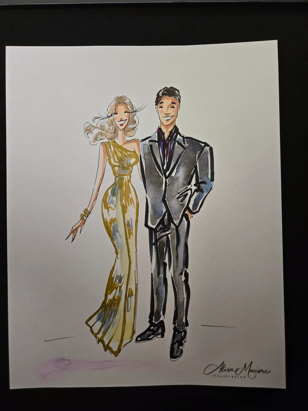 Live fashion sketch 11 from New Year's Eve Celebration in Dallas