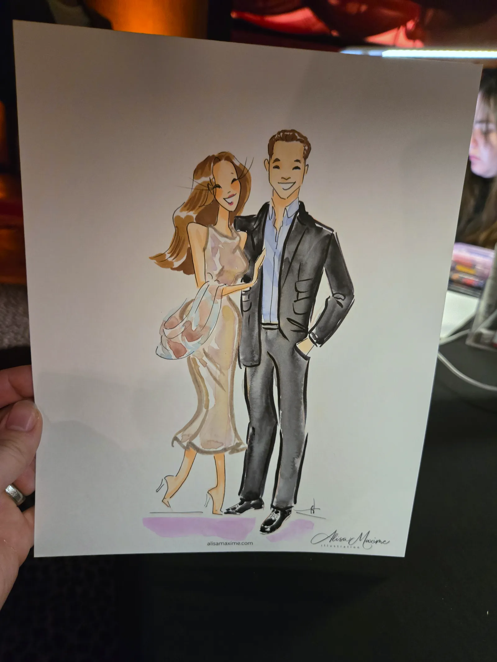 Live fashion sketch 6 from New Year's Eve Celebration in Dallas