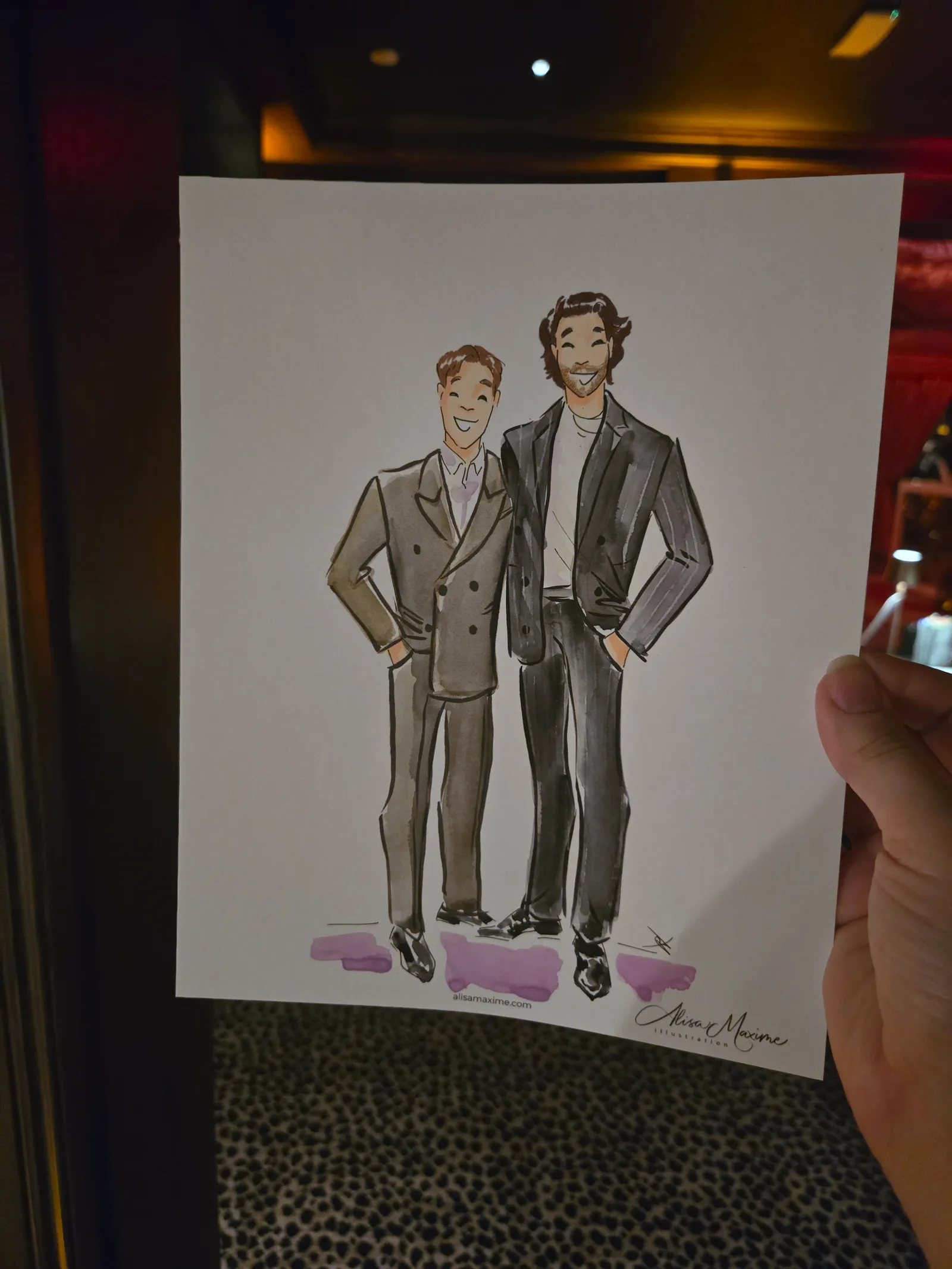 Live fashion sketch 5 from New Year's Eve Celebration in Dallas
