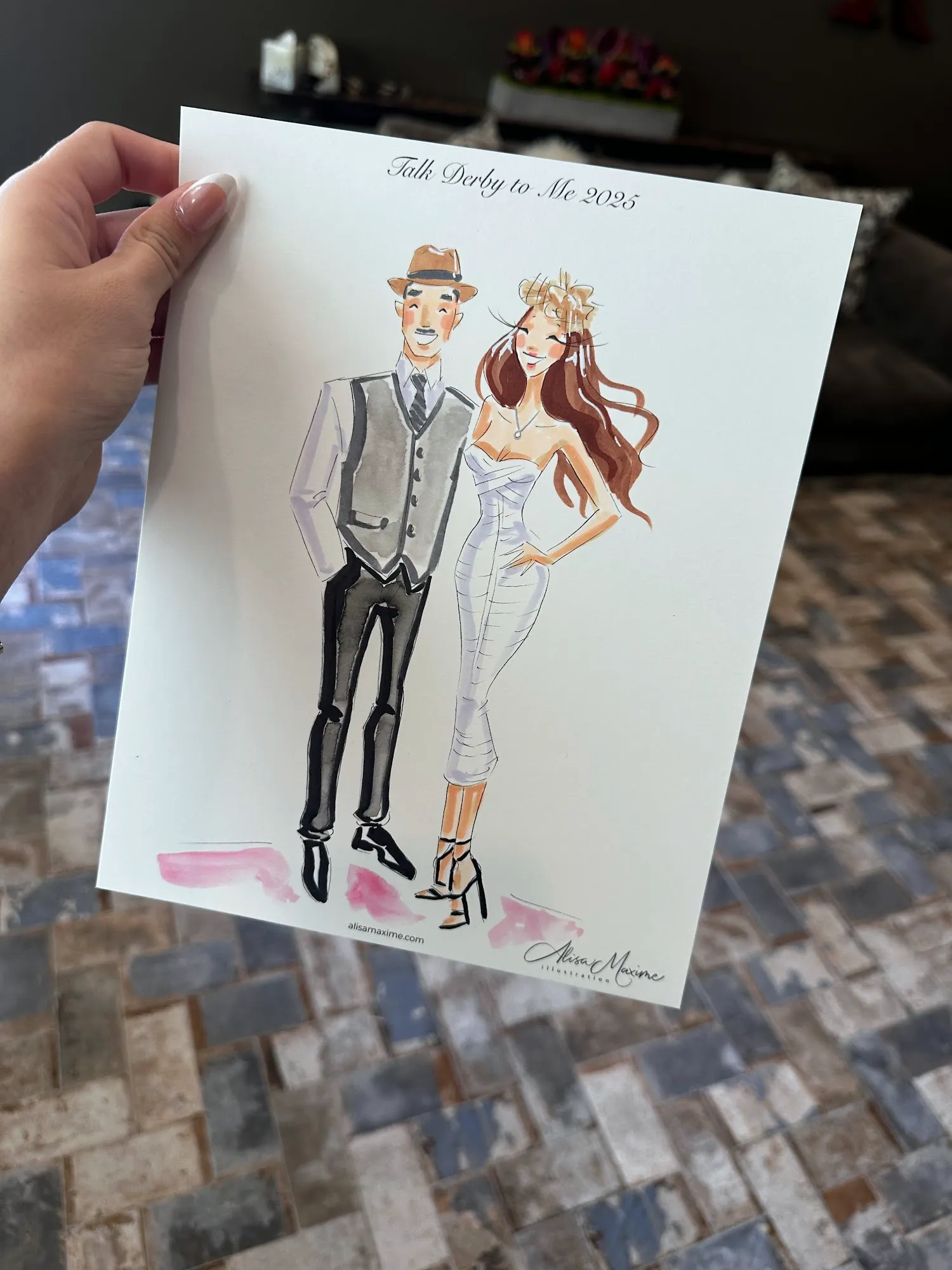 Live fashion sketch 9 from Derby Party in Leander, Texas