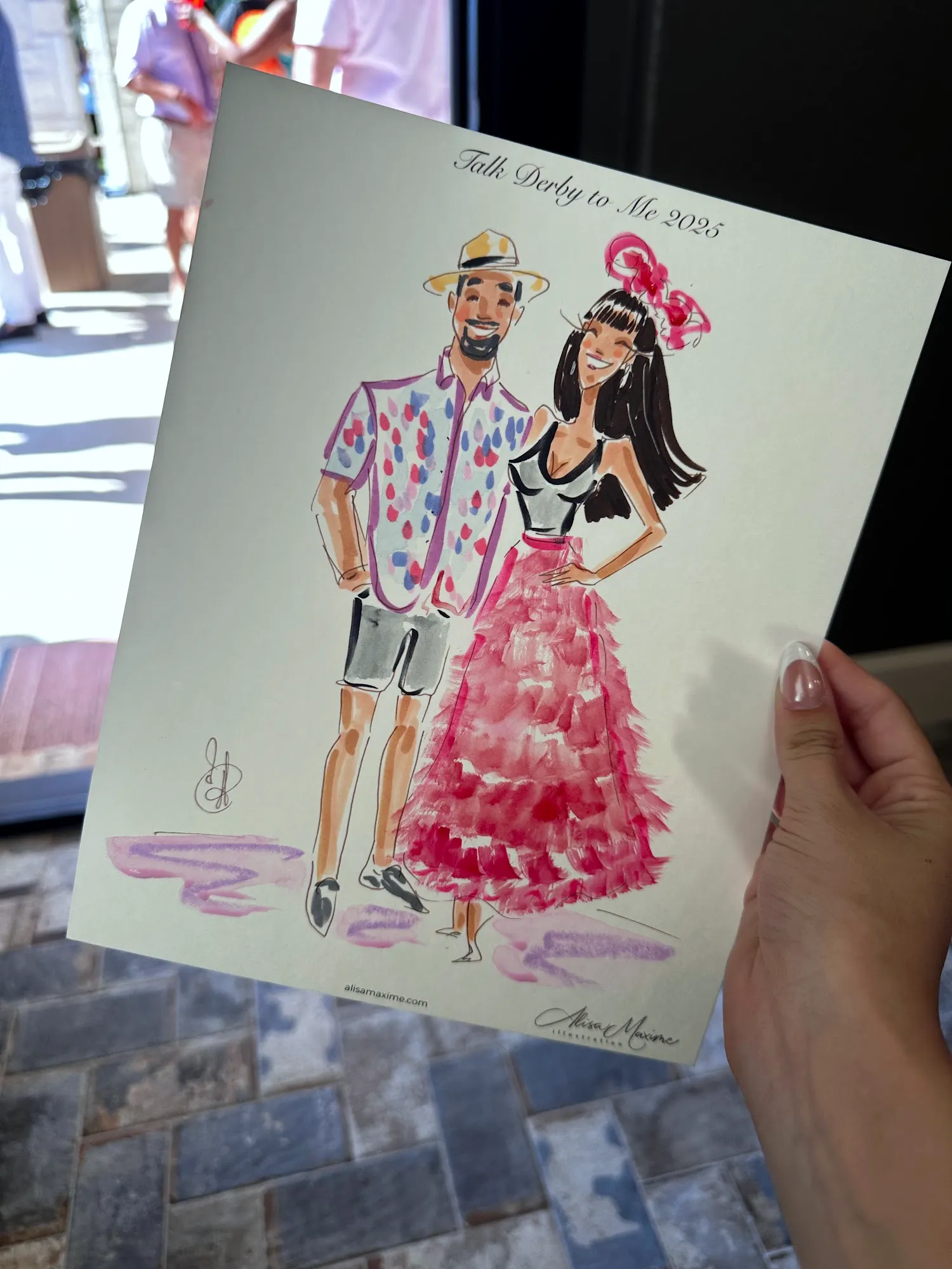 Live fashion sketch 13 from Derby Party in Leander, Texas