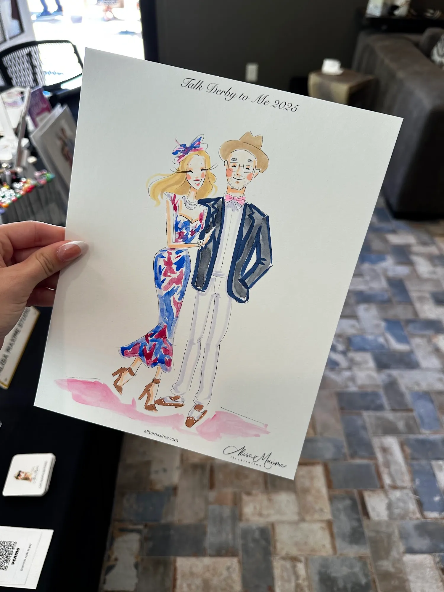 Live fashion sketch 7 from Derby Party in Leander, Texas
