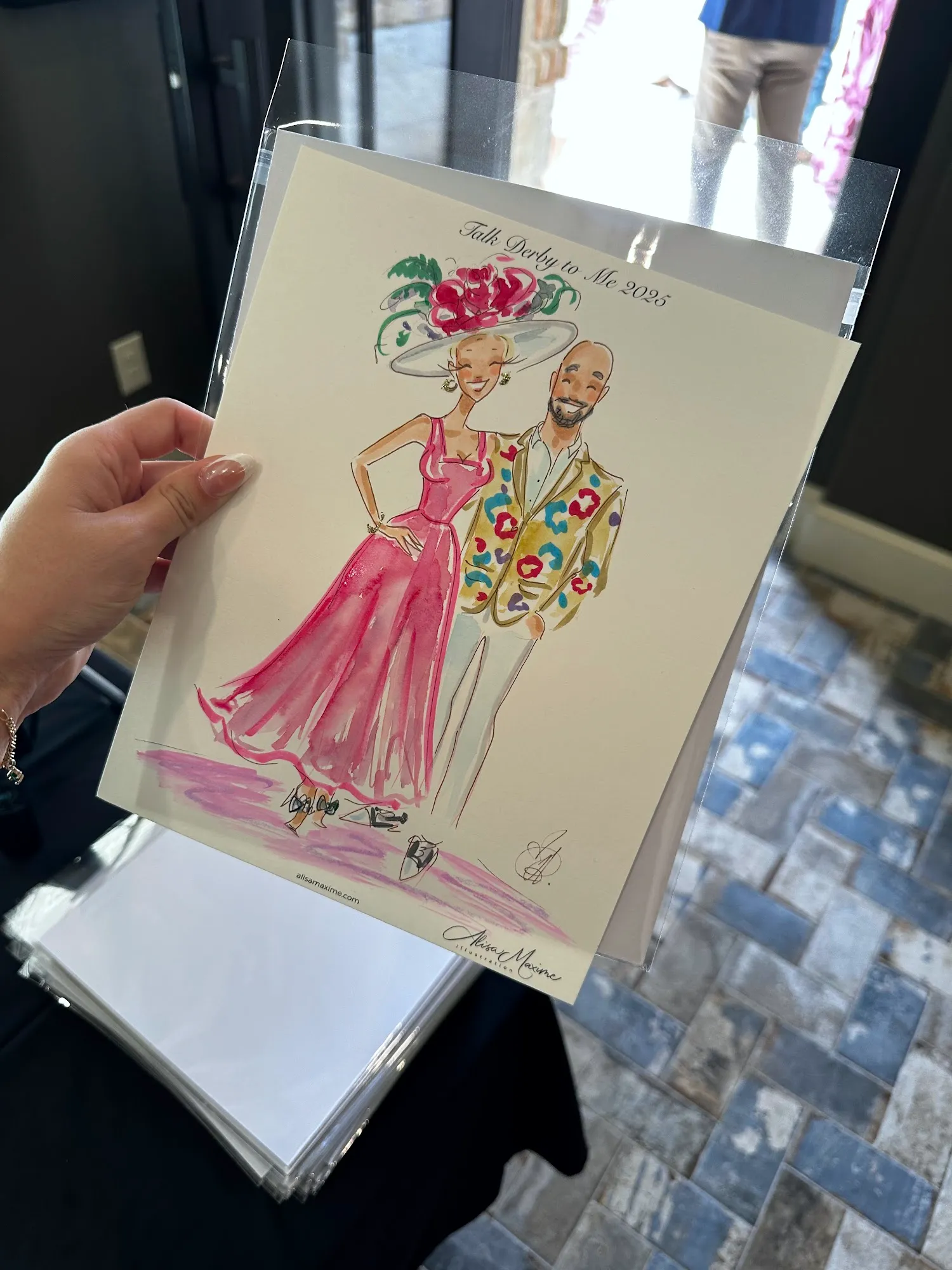 Live sketch from Derby Party in Leander, Texas