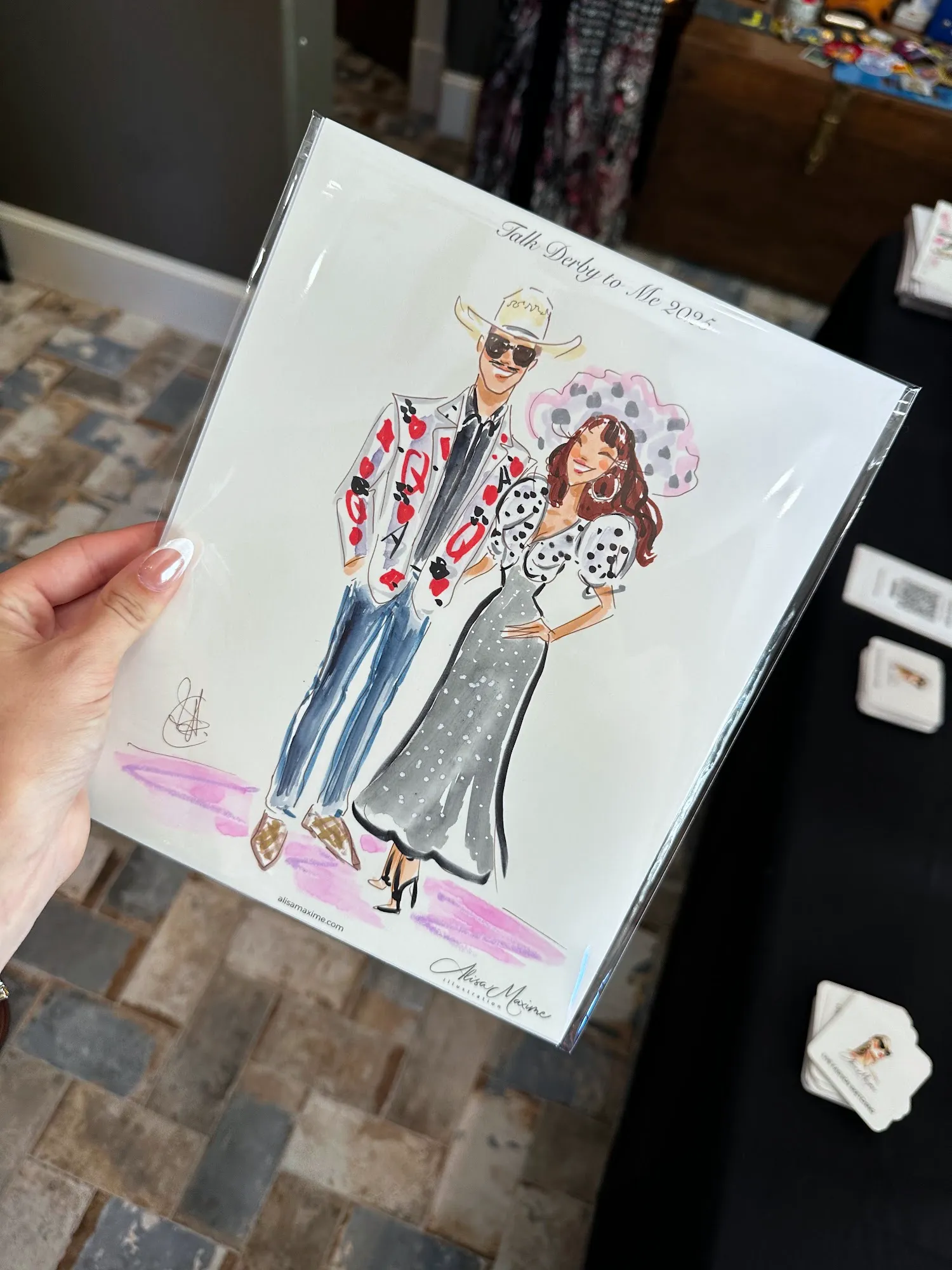 Live fashion sketch 10 from Derby Party in Leander, Texas