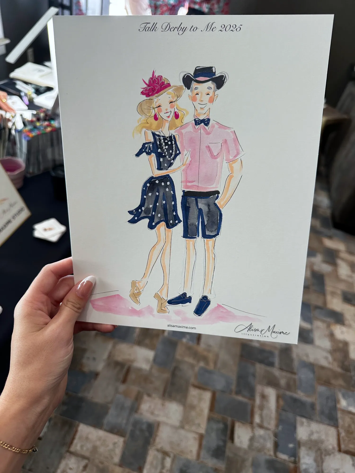Live fashion sketch 8 from Derby Party in Leander, Texas