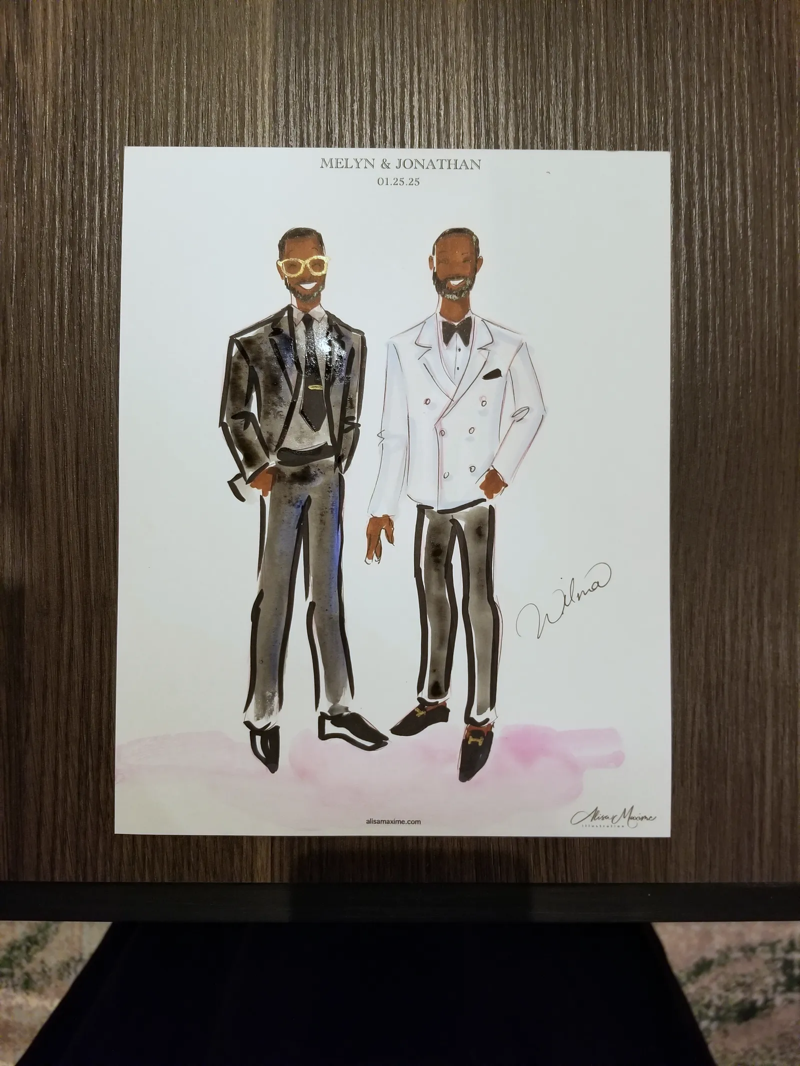 Live fashion sketch 10 from Elegant Wedding Celebration at Thompson Austin