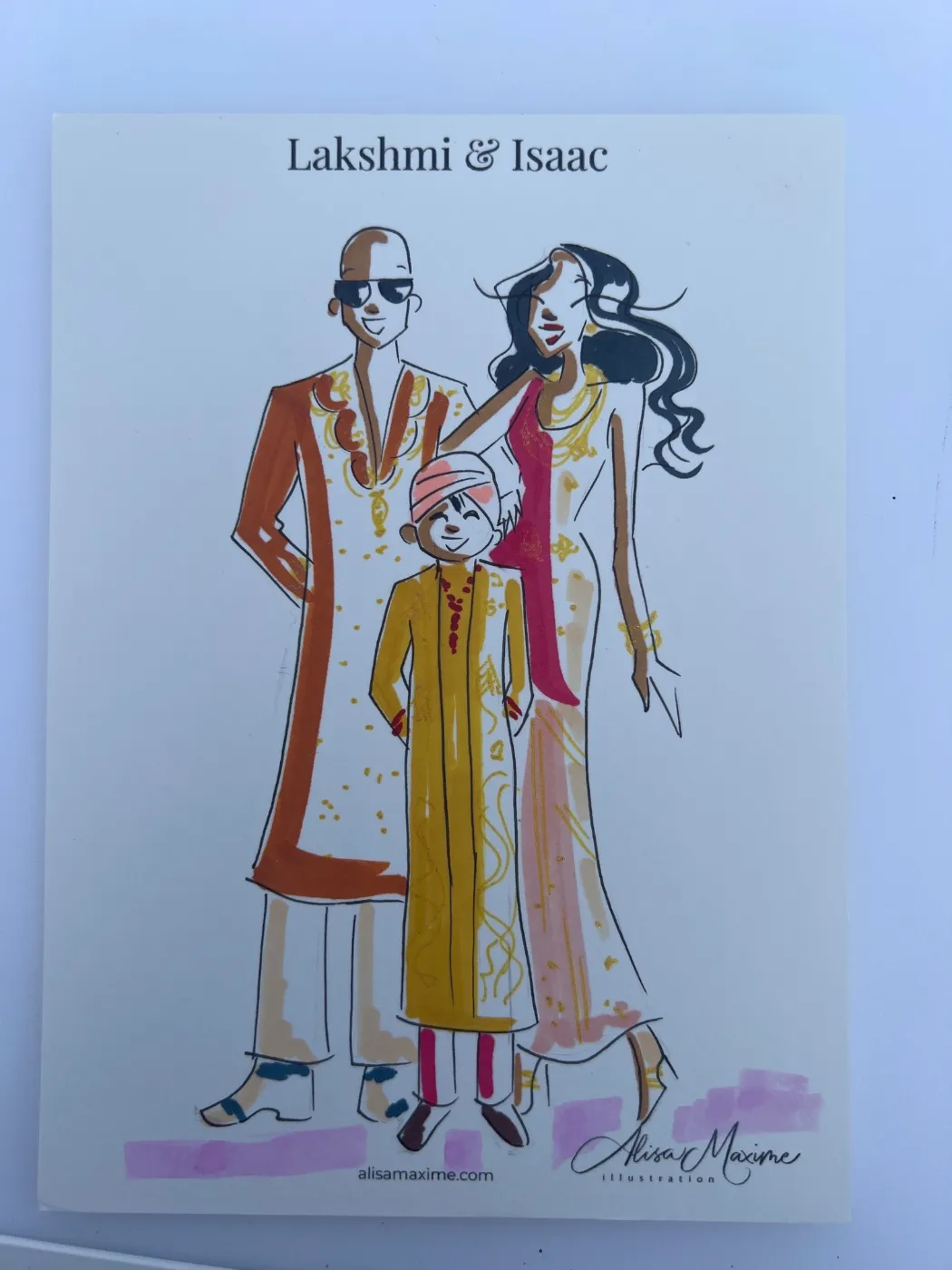 Live fashion sketch 7 from Wedding on the Lawn at The Ritz-Carlton, Dana Point