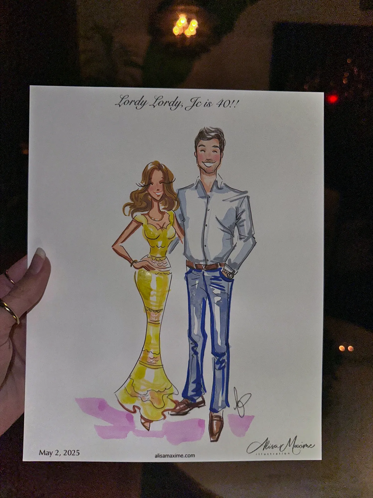 Live fashion sketch 8 from Birthday Celebration at Park House, Dallas