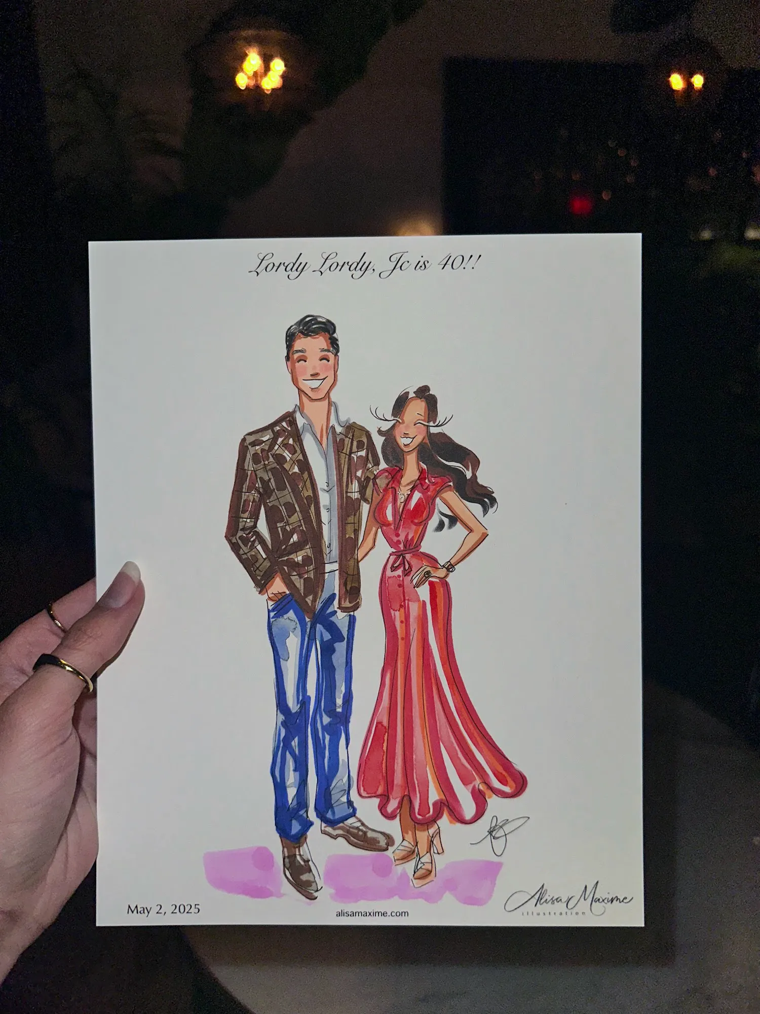 Live fashion sketch 10 from Birthday Celebration at Park House, Dallas