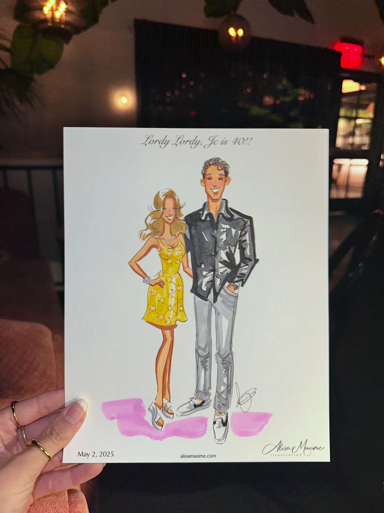 Live fashion sketch 13 from Birthday Celebration at Park House, Dallas
