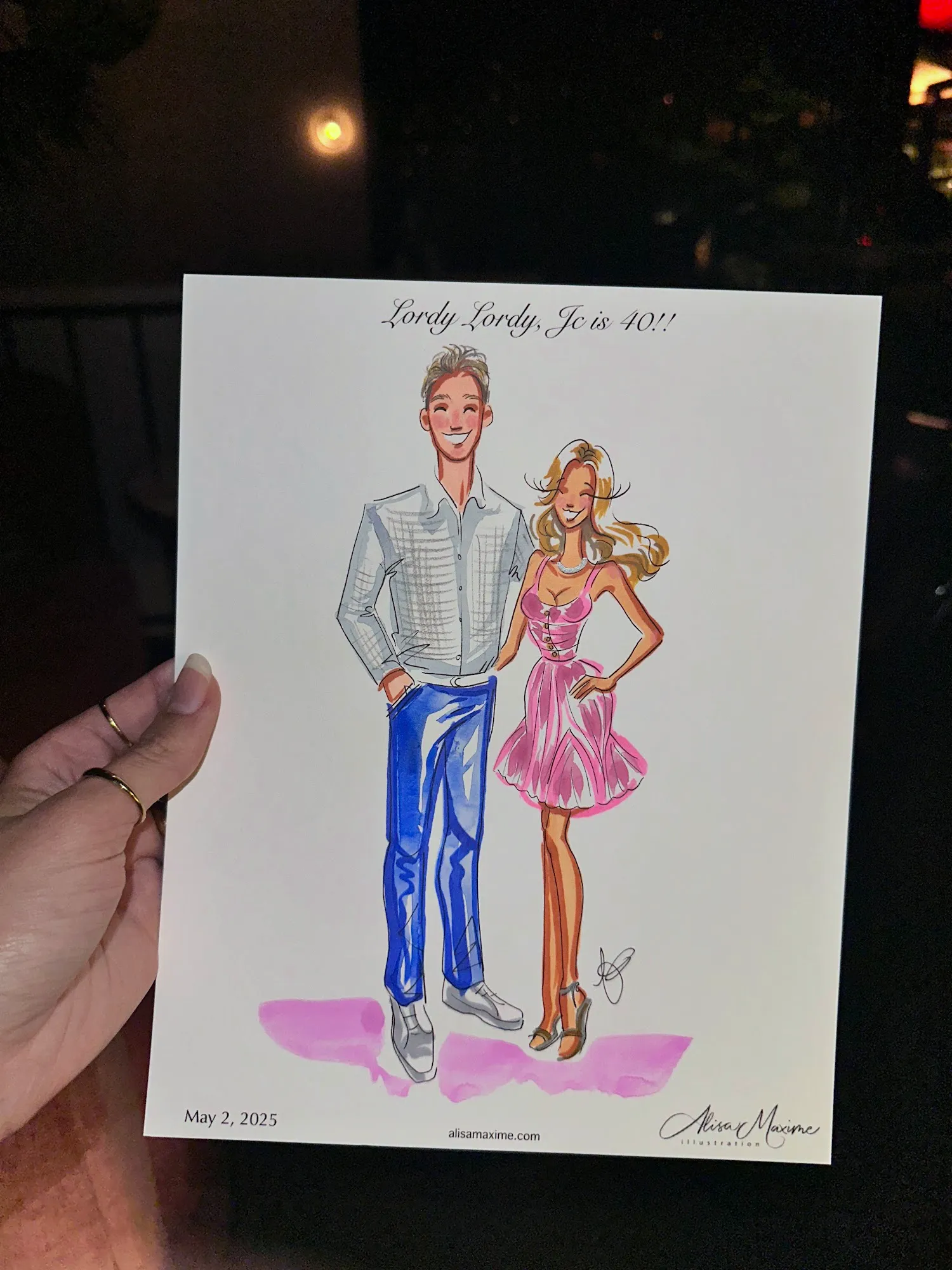 Live fashion sketch 11 from Birthday Celebration at Park House, Dallas