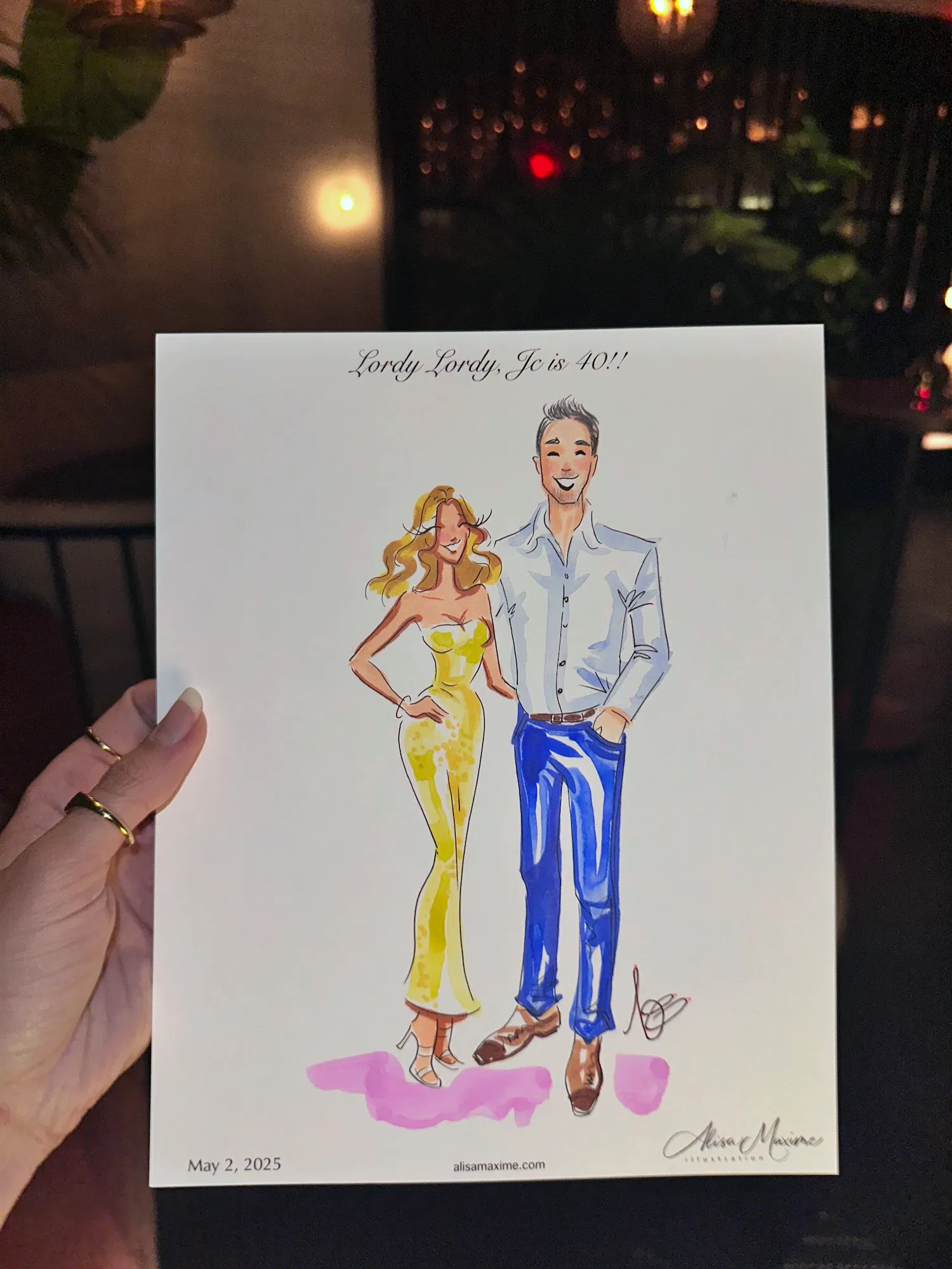 Live fashion sketch 9 from Birthday Celebration at Park House, Dallas