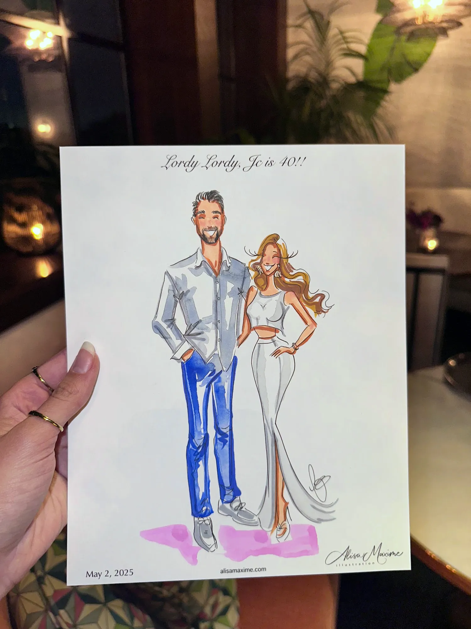 Live fashion sketch 4 from Birthday Celebration at Park House, Dallas