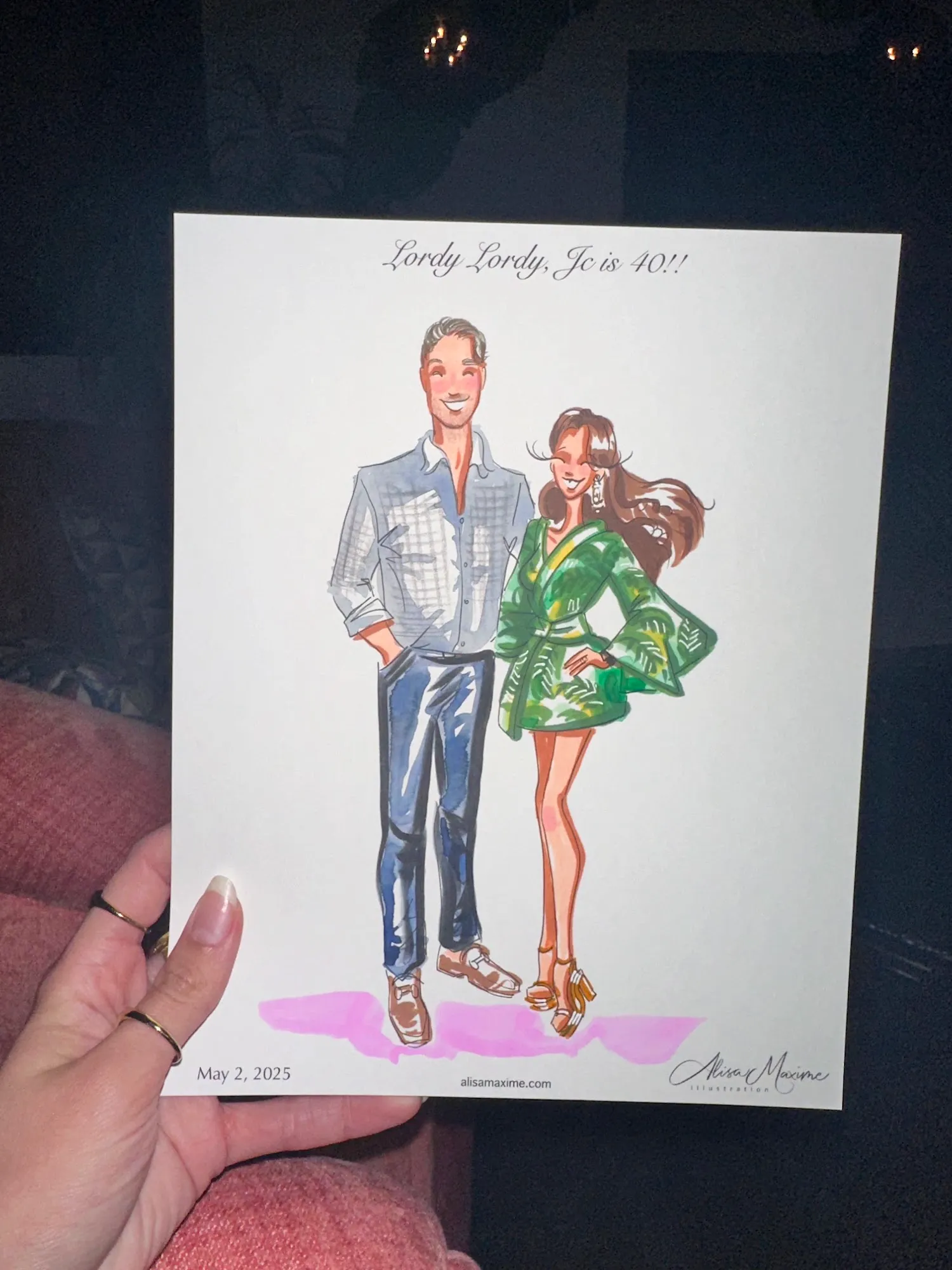 Live fashion sketch 12 from Birthday Celebration at Park House, Dallas