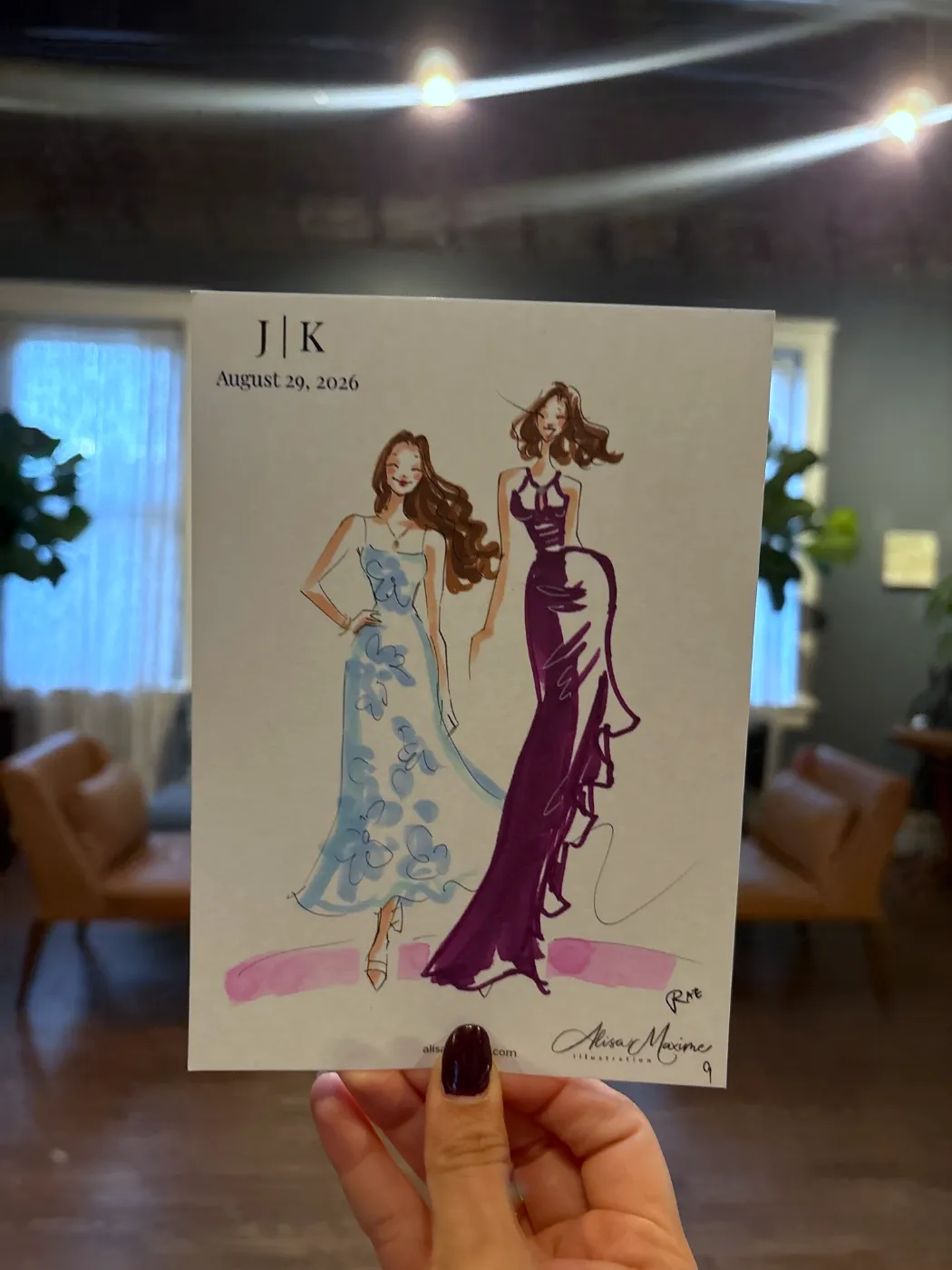 Live fashion sketch 10 from Wedding at Firehouse Chicago