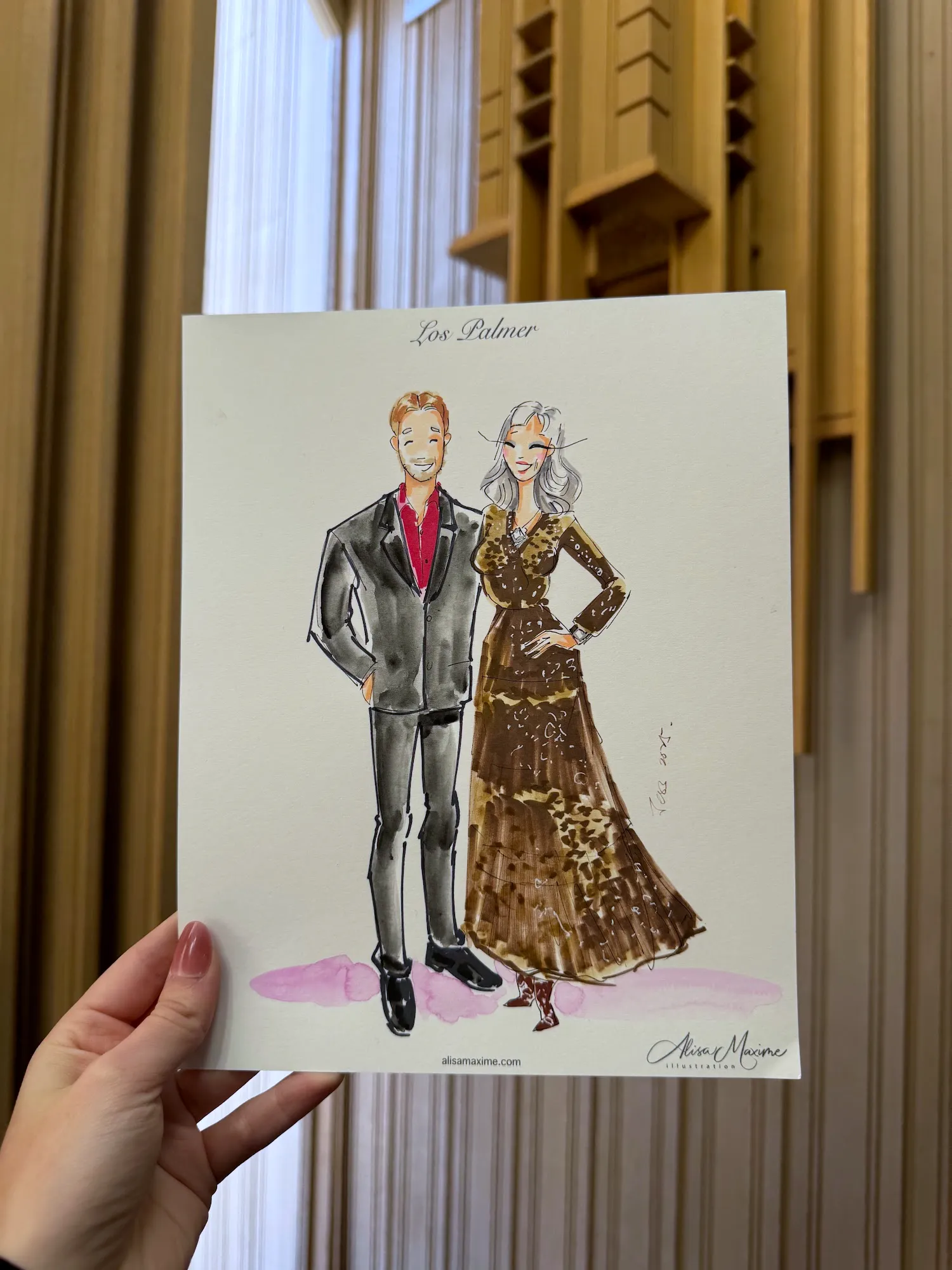 Live fashion sketch 8 from Zoee Vallejo Wedding Celebration in Fort Worth
