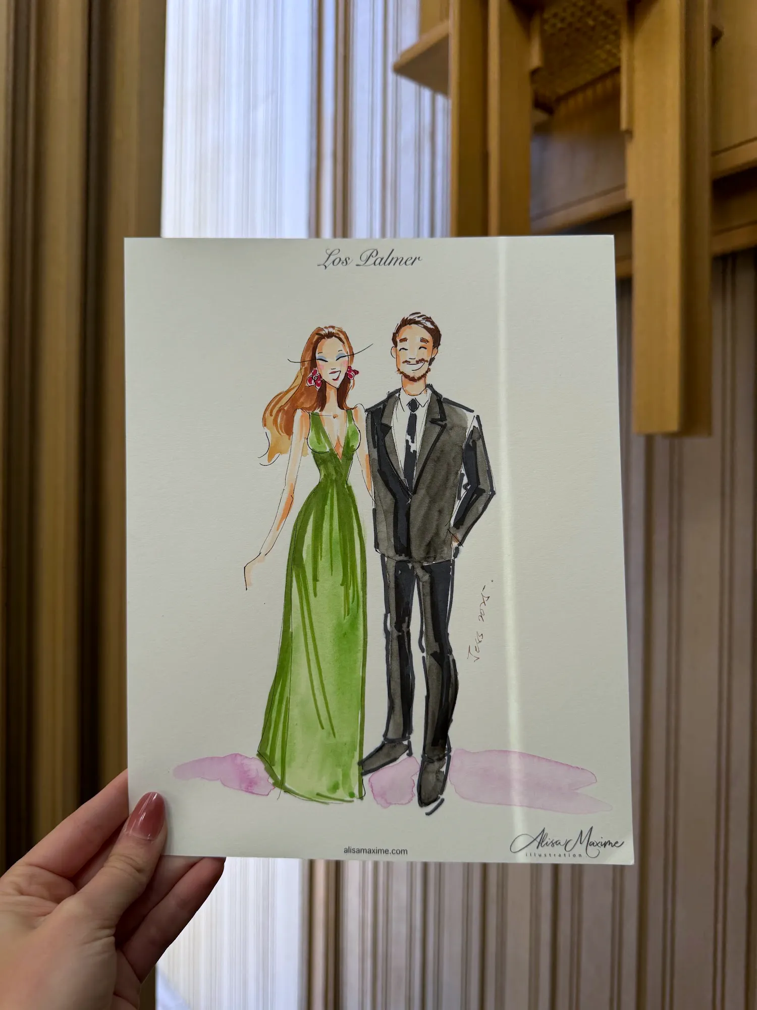 Live fashion sketch 7 from Zoee Vallejo Wedding Celebration in Fort Worth