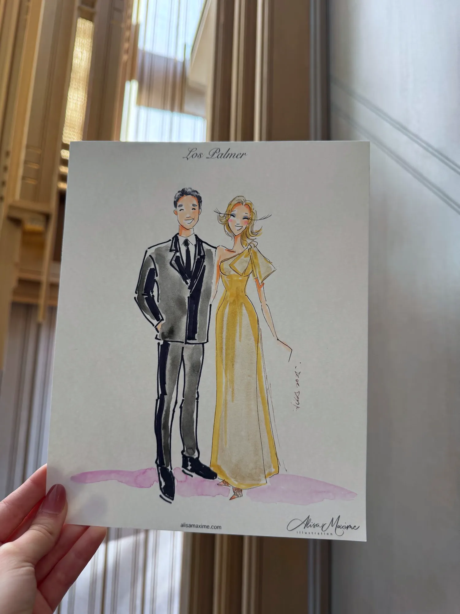 Live fashion sketch 11 from Zoee Vallejo Wedding Celebration in Fort Worth