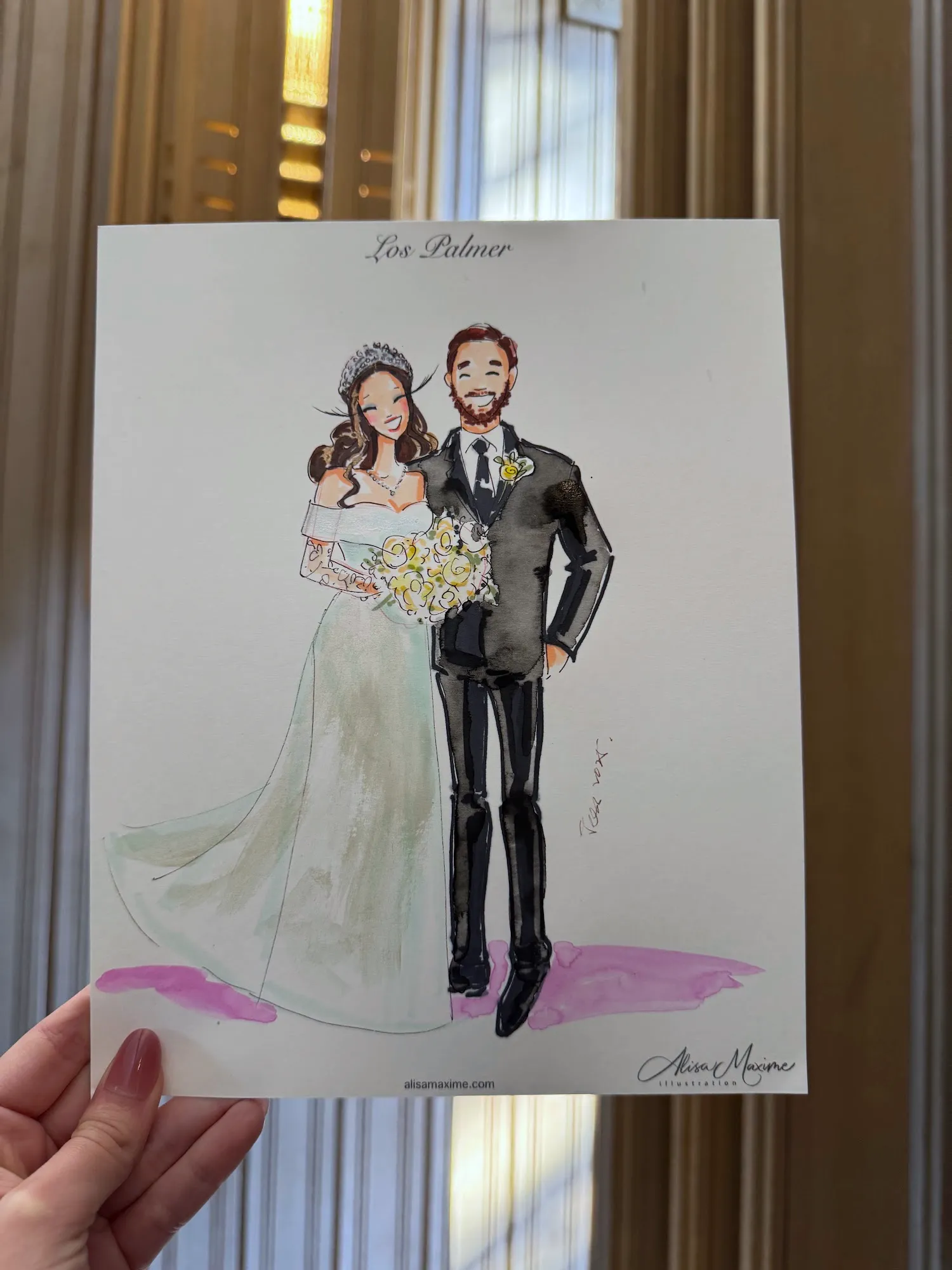 Live fashion sketch 13 from Zoee Vallejo Wedding Celebration in Fort Worth