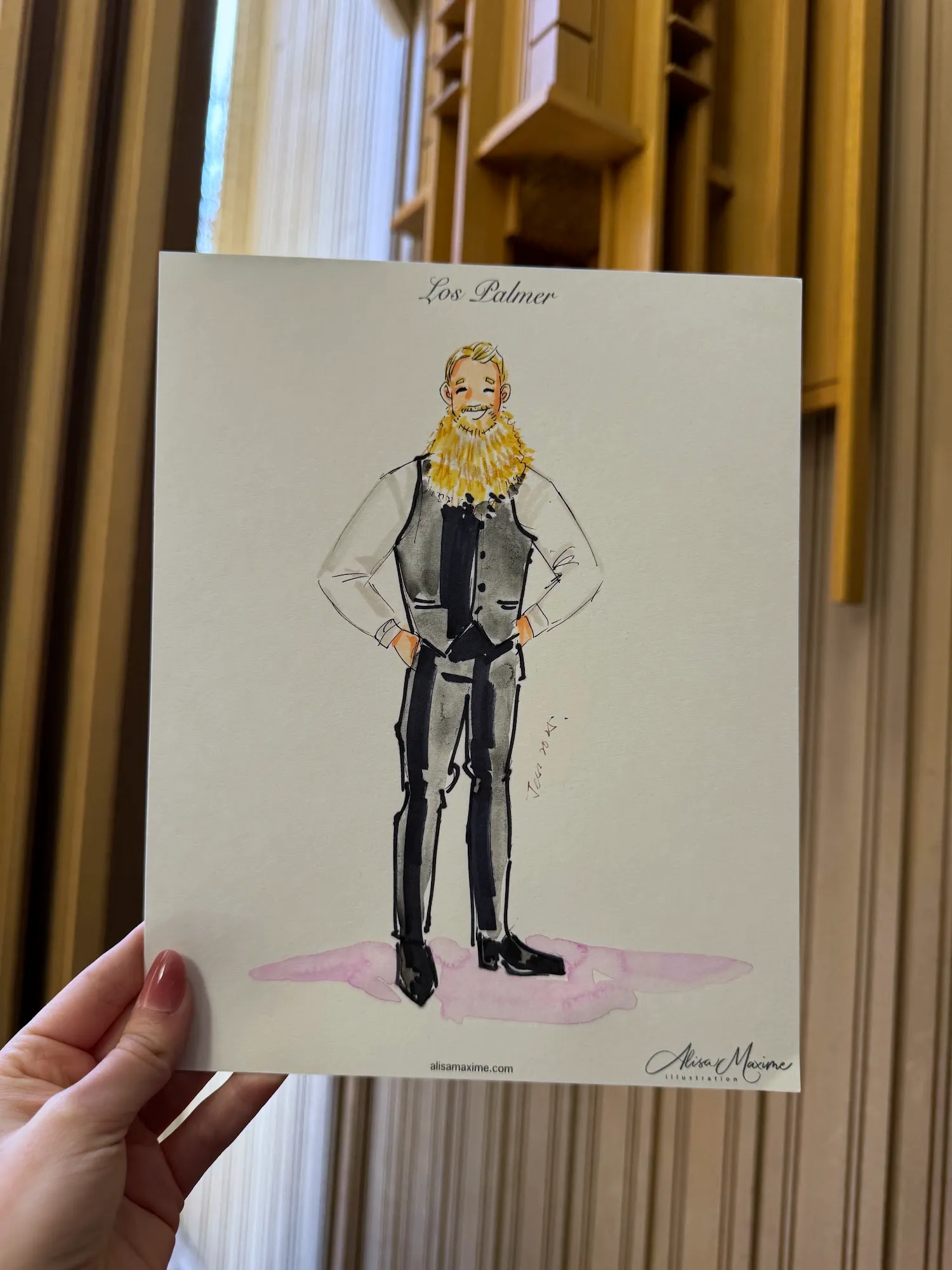 Live fashion sketch 9 from Zoee Vallejo Wedding Celebration in Fort Worth