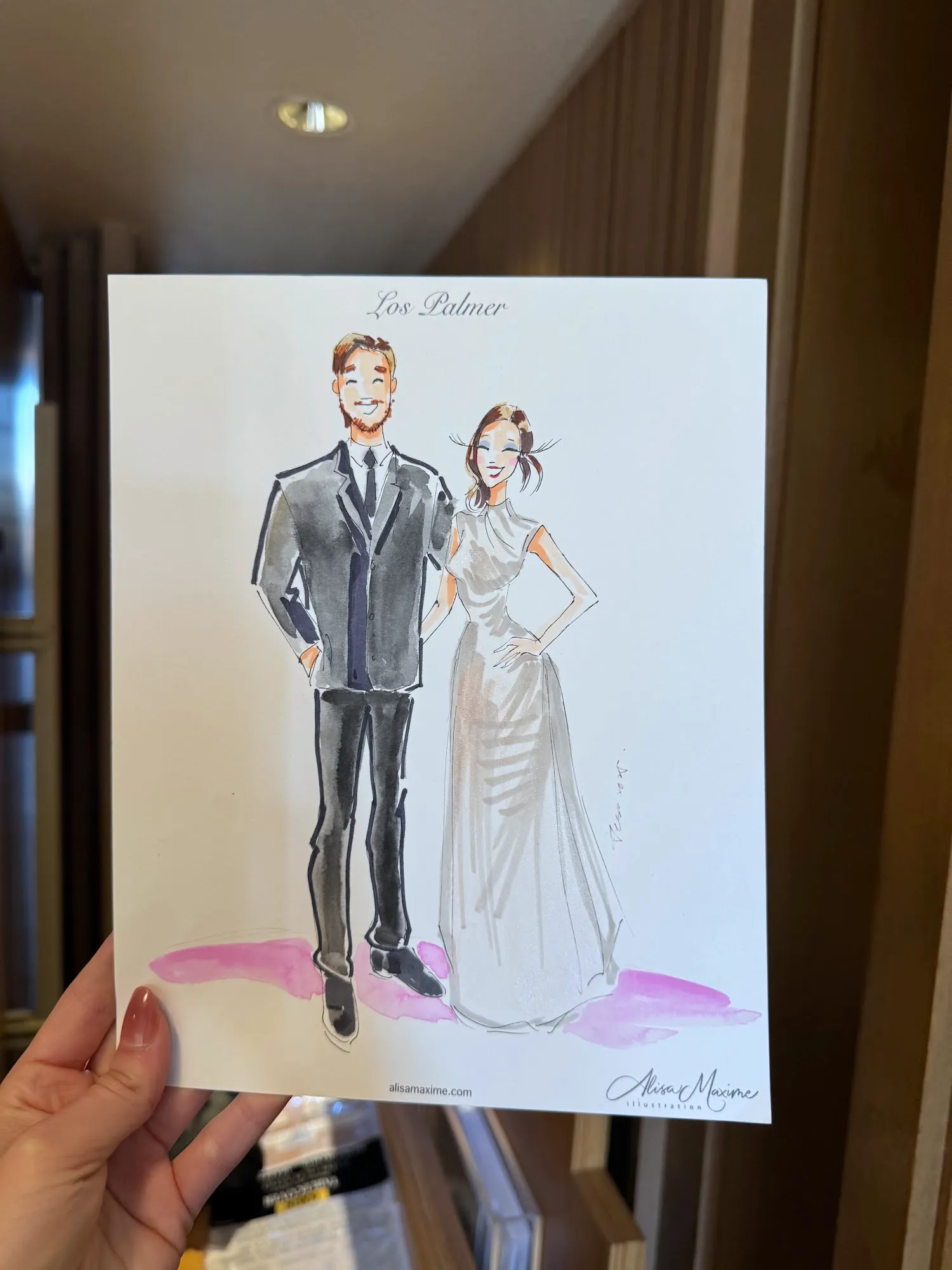 Live fashion sketch 6 from Zoee Vallejo Wedding Celebration in Fort Worth