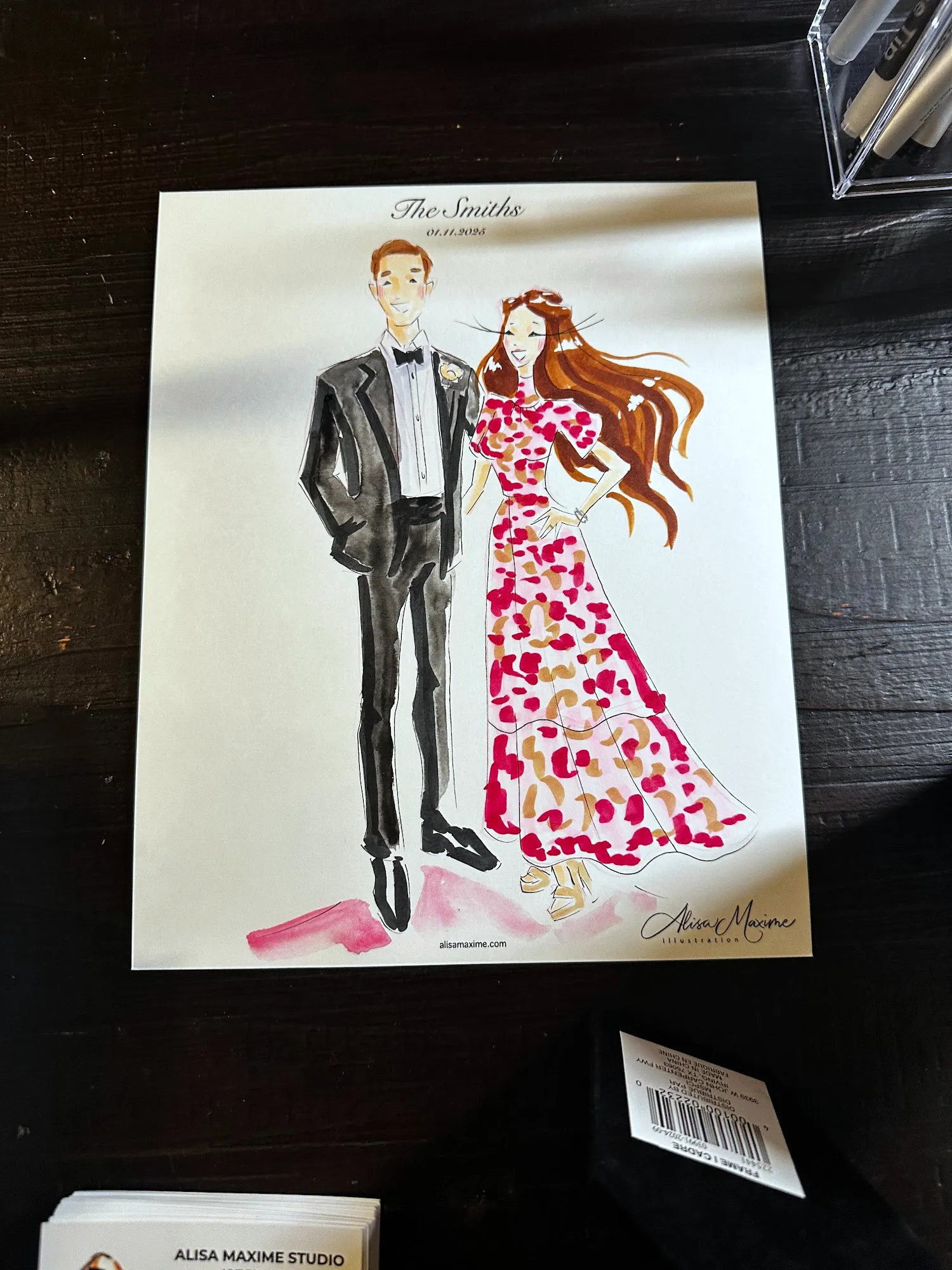 Live fashion sketch 13 from Elegant Wedding Celebration at Commodore Perry Estate, Austin