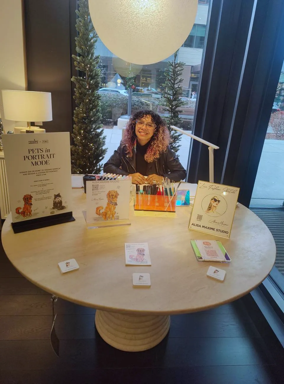 Pet Sketching Event at CB2 Cherry Creek, Denver