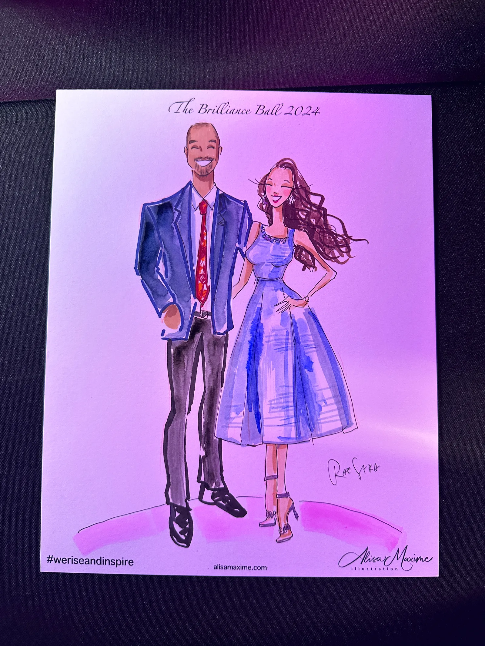 Live fashion sketch 16 from FW Gala at The Social Space, Fort Worth