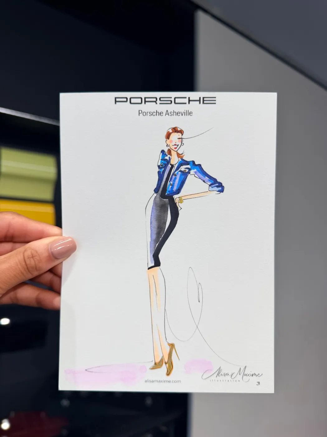 Live fashion sketch 3 from Corporate Party in Asheville