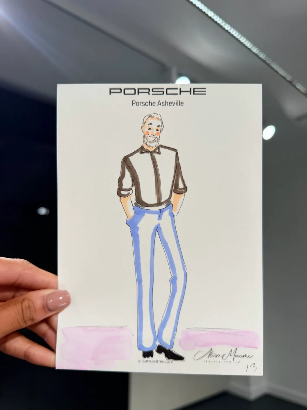 Live fashion sketch 13 from Corporate Party in Asheville