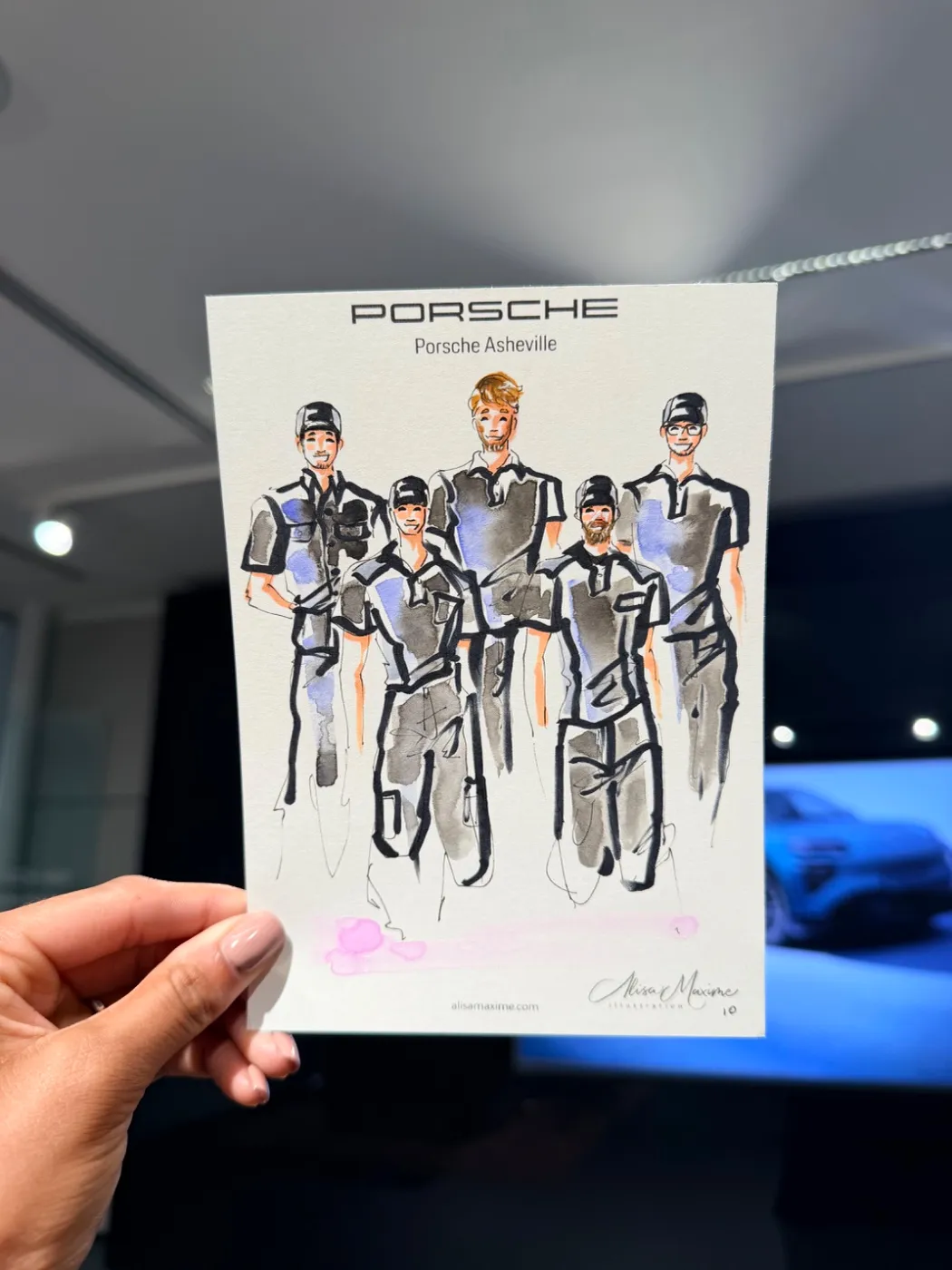 Live fashion sketch 10 from Corporate Party in Asheville