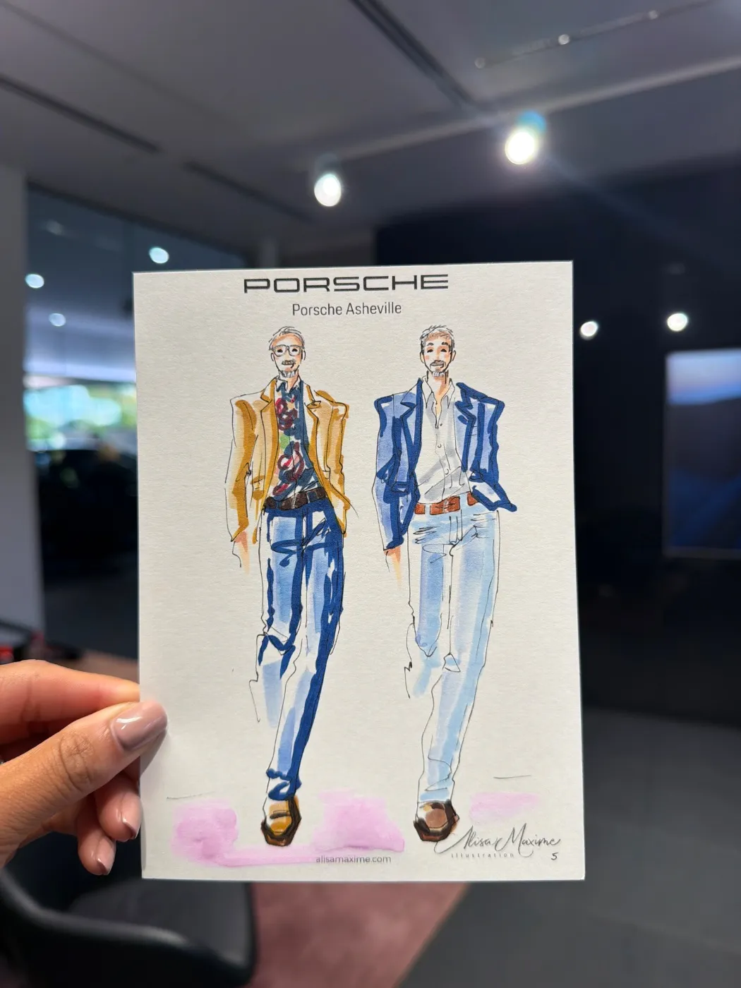 Live fashion sketch 5 from Corporate Party in Asheville