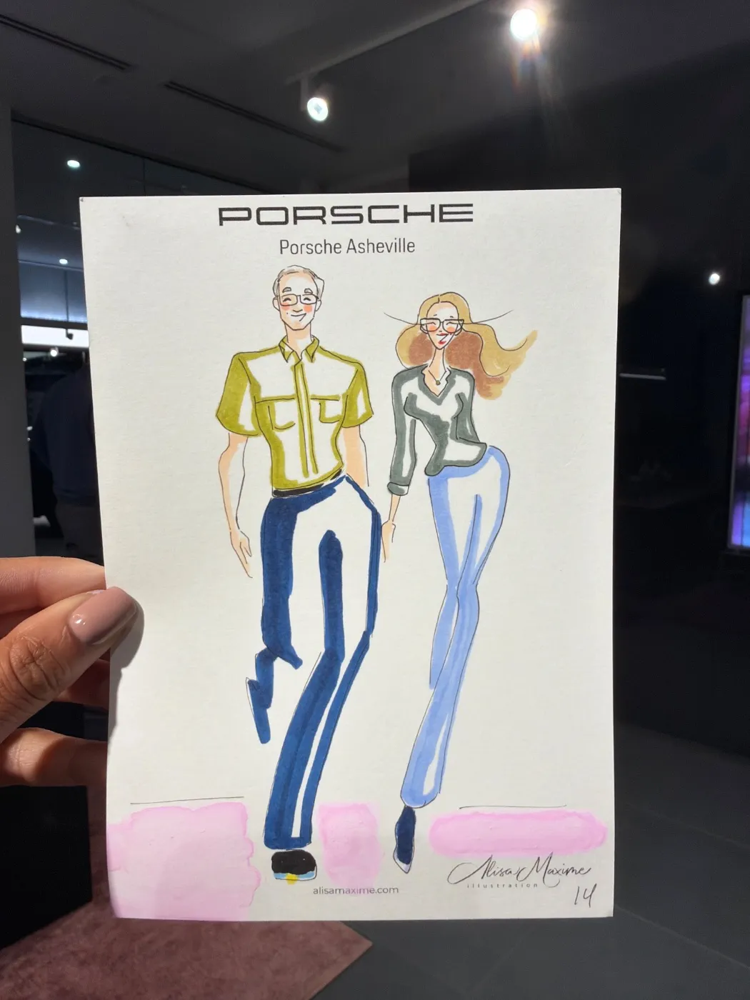 Live fashion sketch 14 from Corporate Party in Asheville