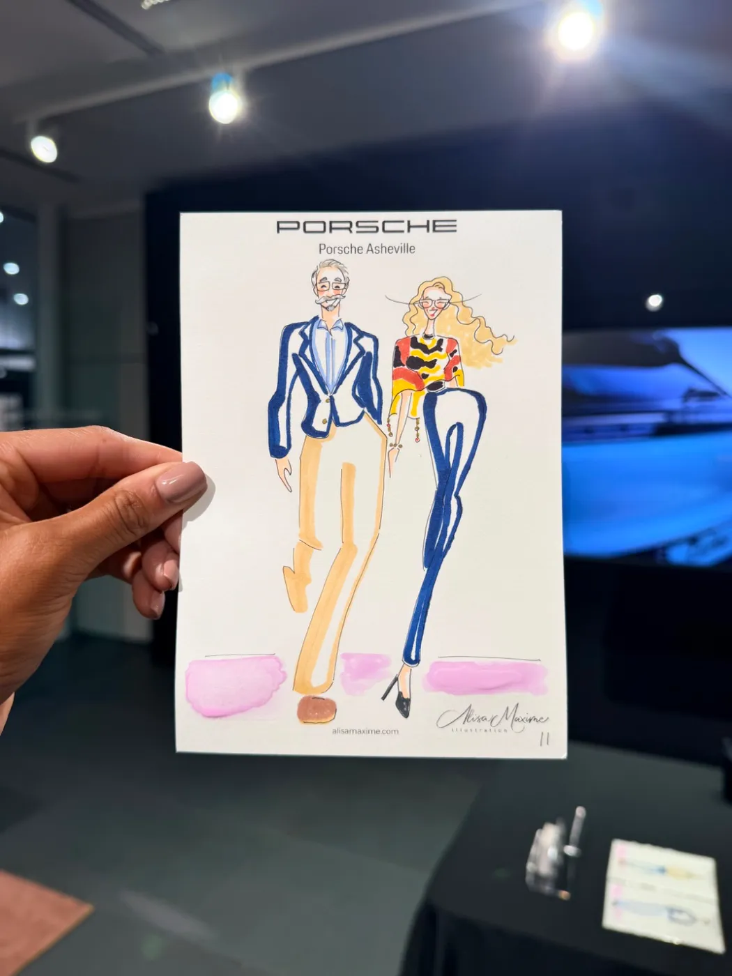 Live fashion sketch 11 from Corporate Party in Asheville