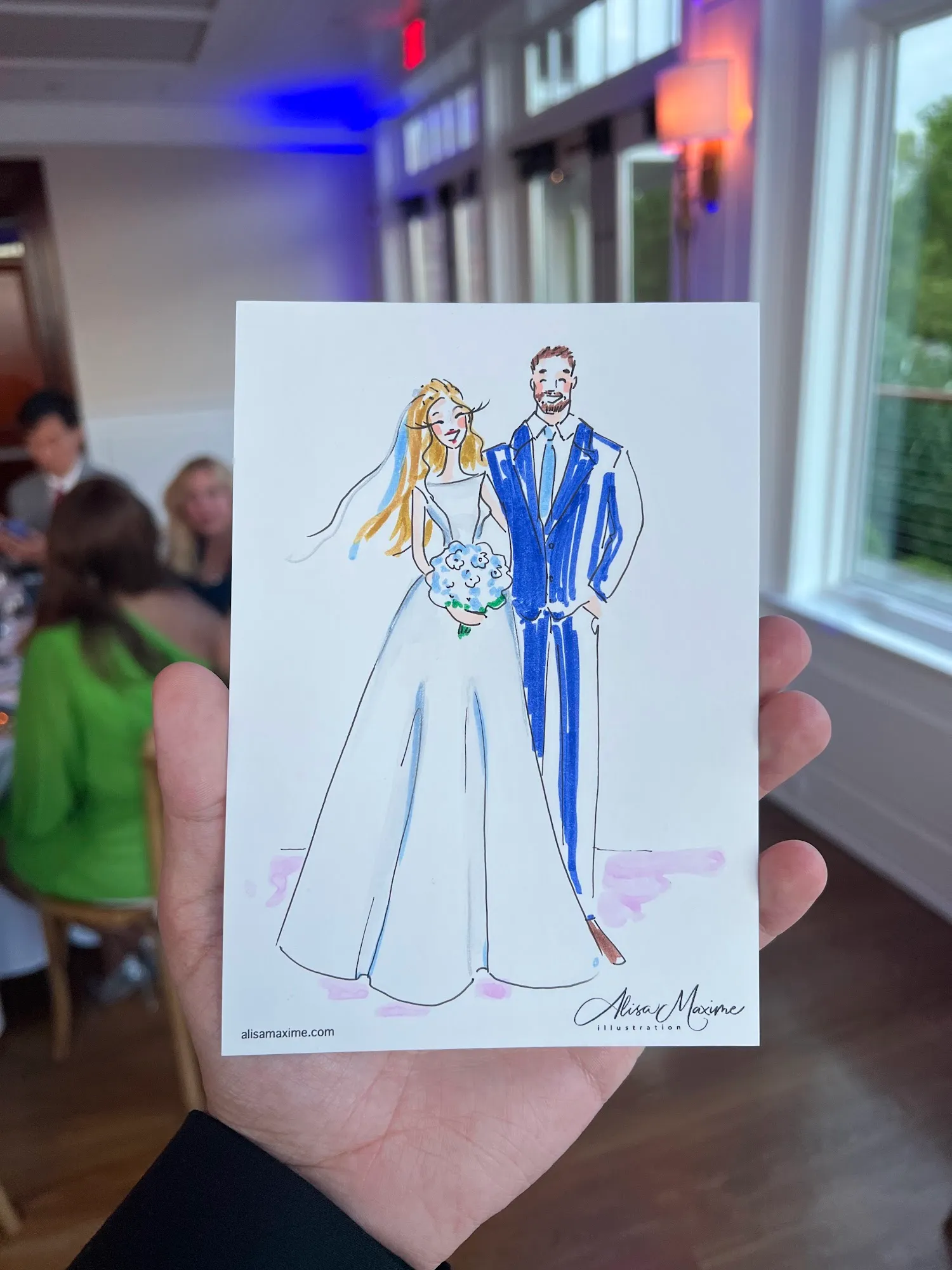 Live fashion sketch 16 from Elegant Wedding Celebration at Peconic Bay Yacht Club
