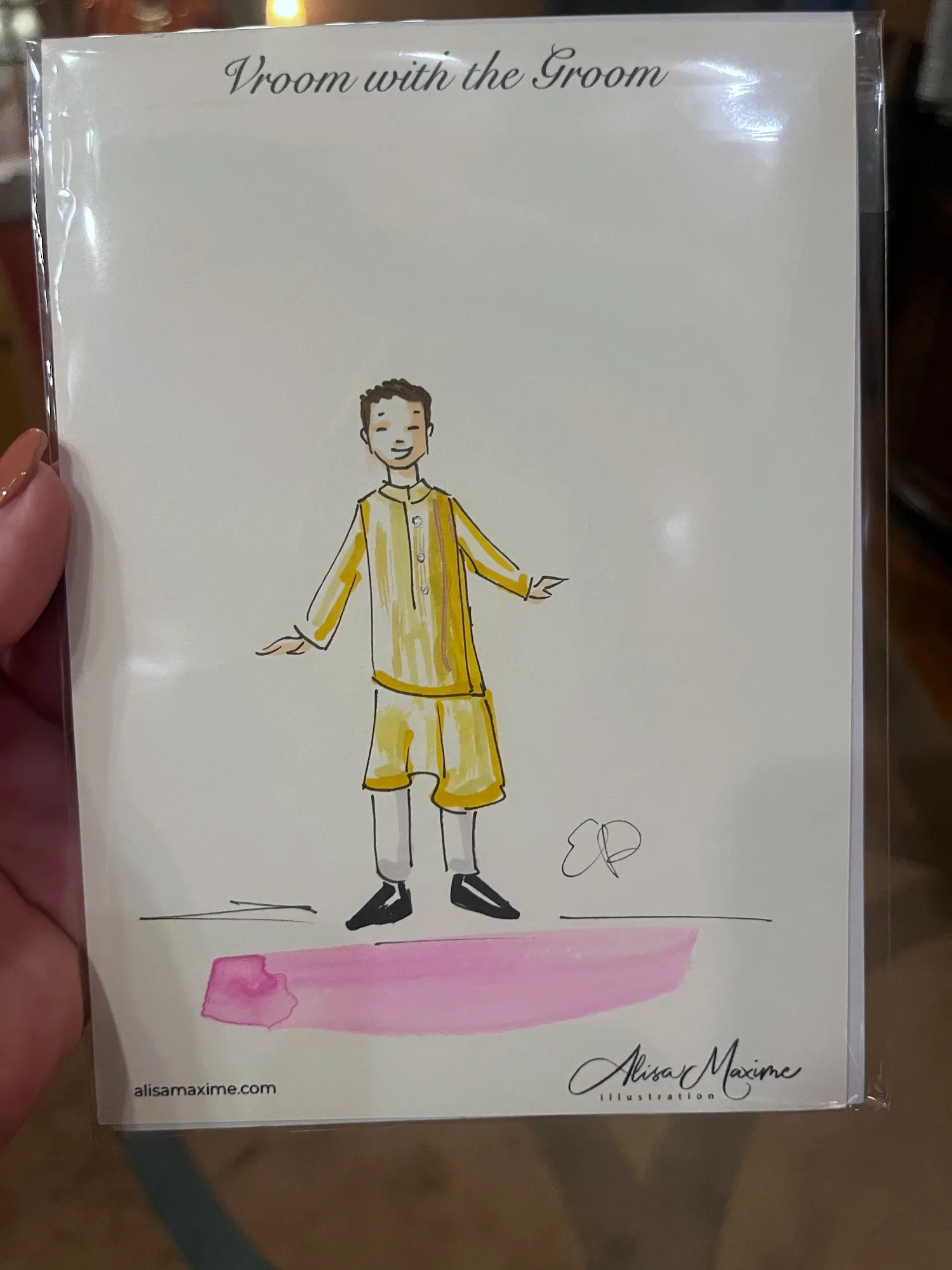 Live fashion sketch 12 from Pre-Wedding Celebration at Omaha Country Club