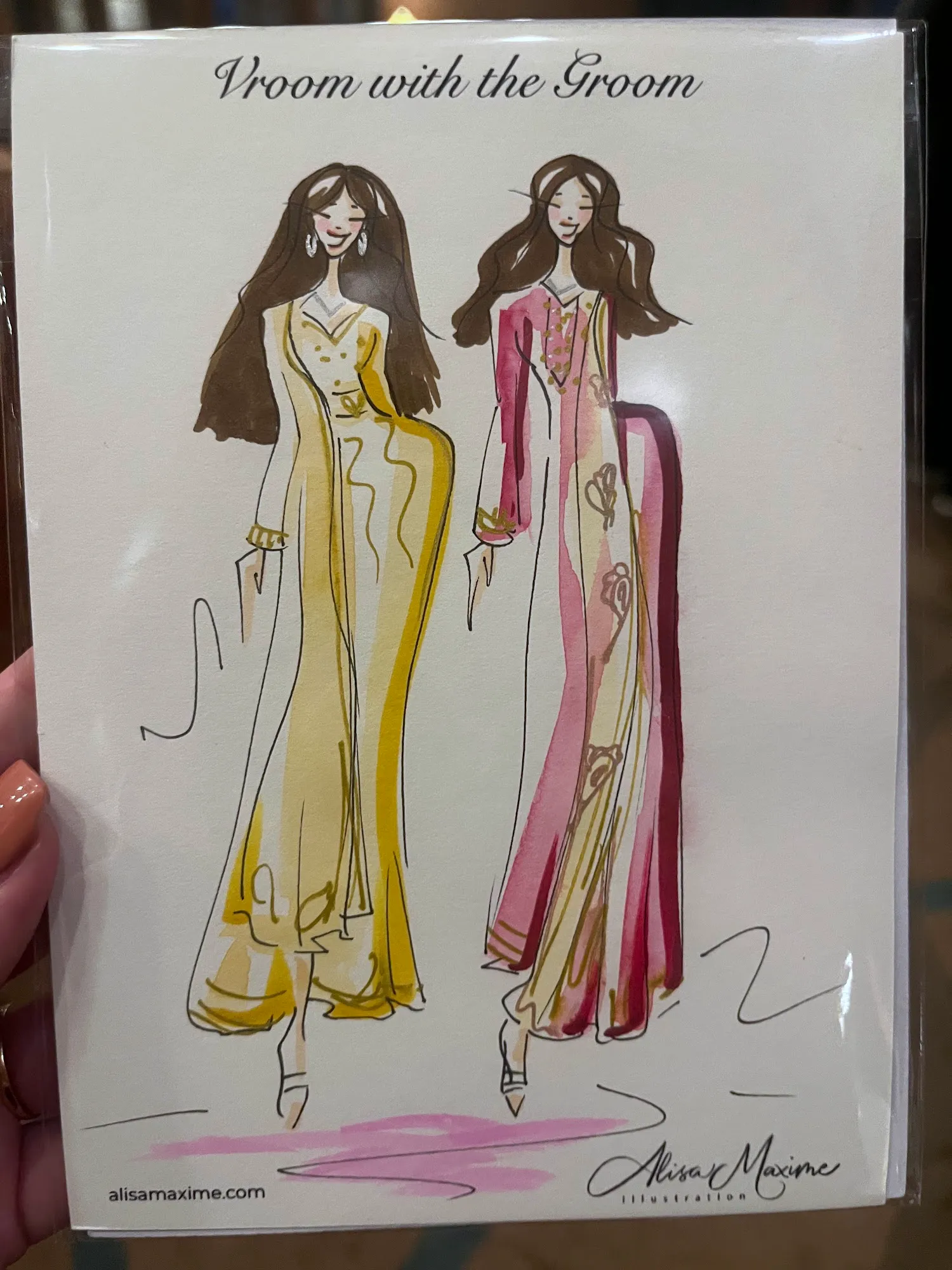 Live sketch from Pre-Wedding Celebration at Omaha Country Club