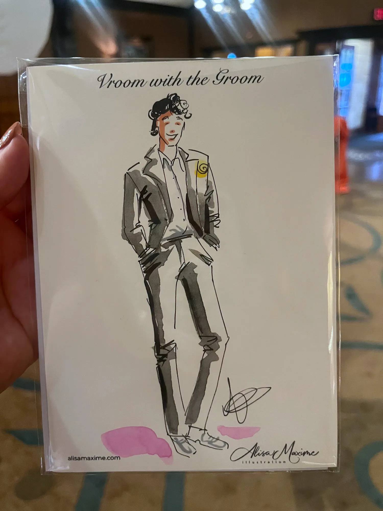 Live fashion sketch 7 from Pre-Wedding Celebration at Omaha Country Club