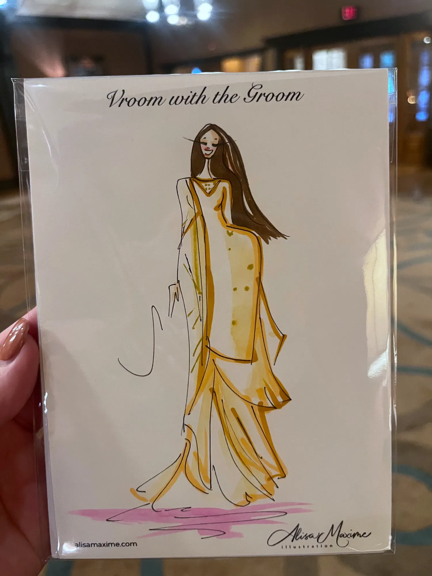 Live fashion sketch 10 from Pre-Wedding Celebration at Omaha Country Club