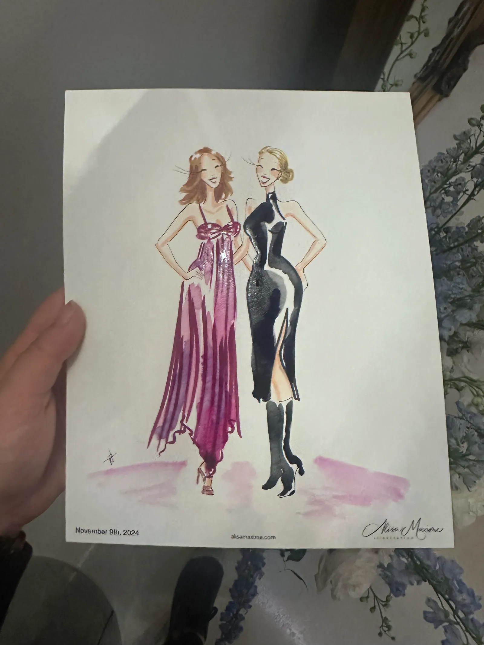 Live fashion sketch 10 from Wedding Celebration at Knotting Hill Place, Dallas
