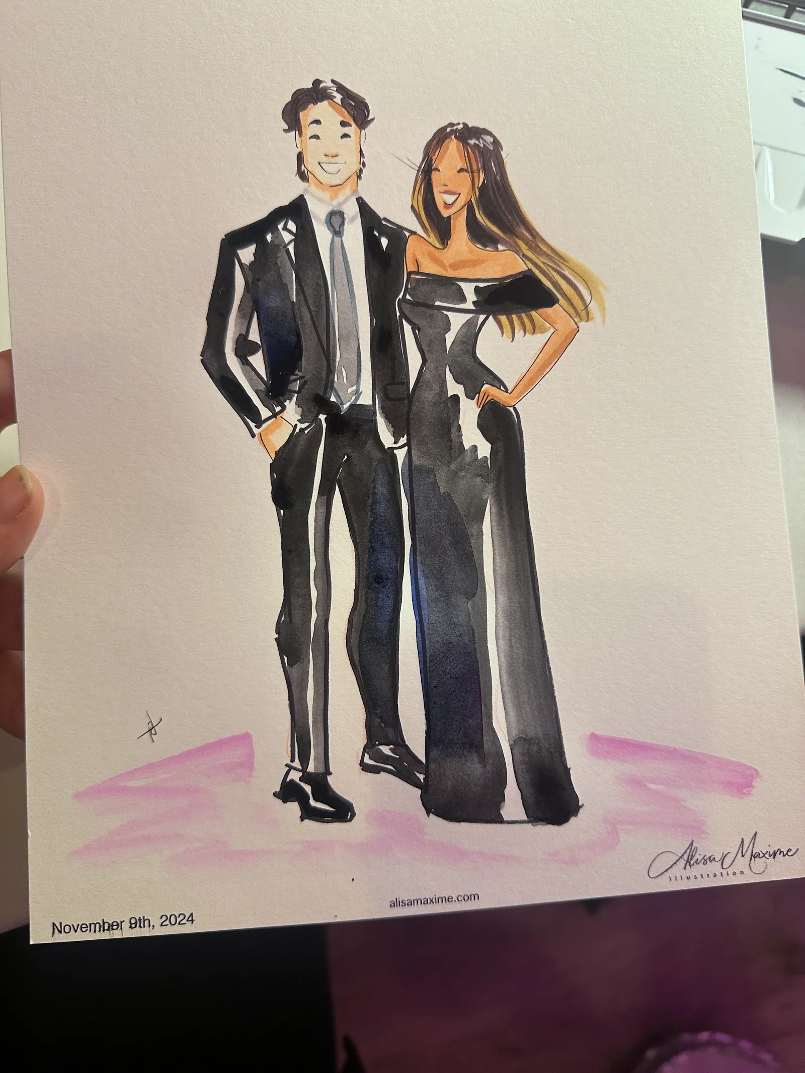 Live fashion sketch 6 from Wedding Celebration at Knotting Hill Place, Dallas