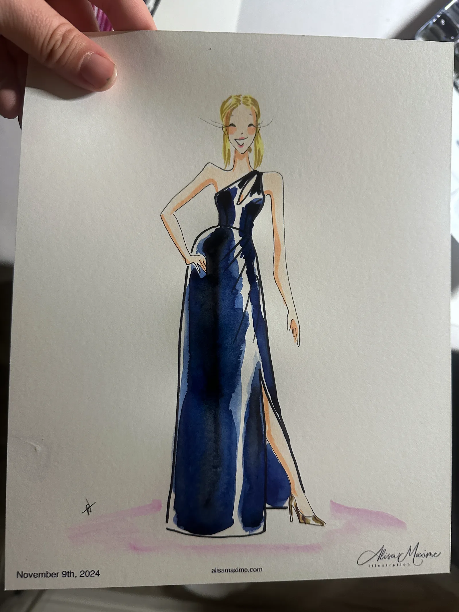 Live fashion sketch 11 from Wedding Celebration at Knotting Hill Place, Dallas