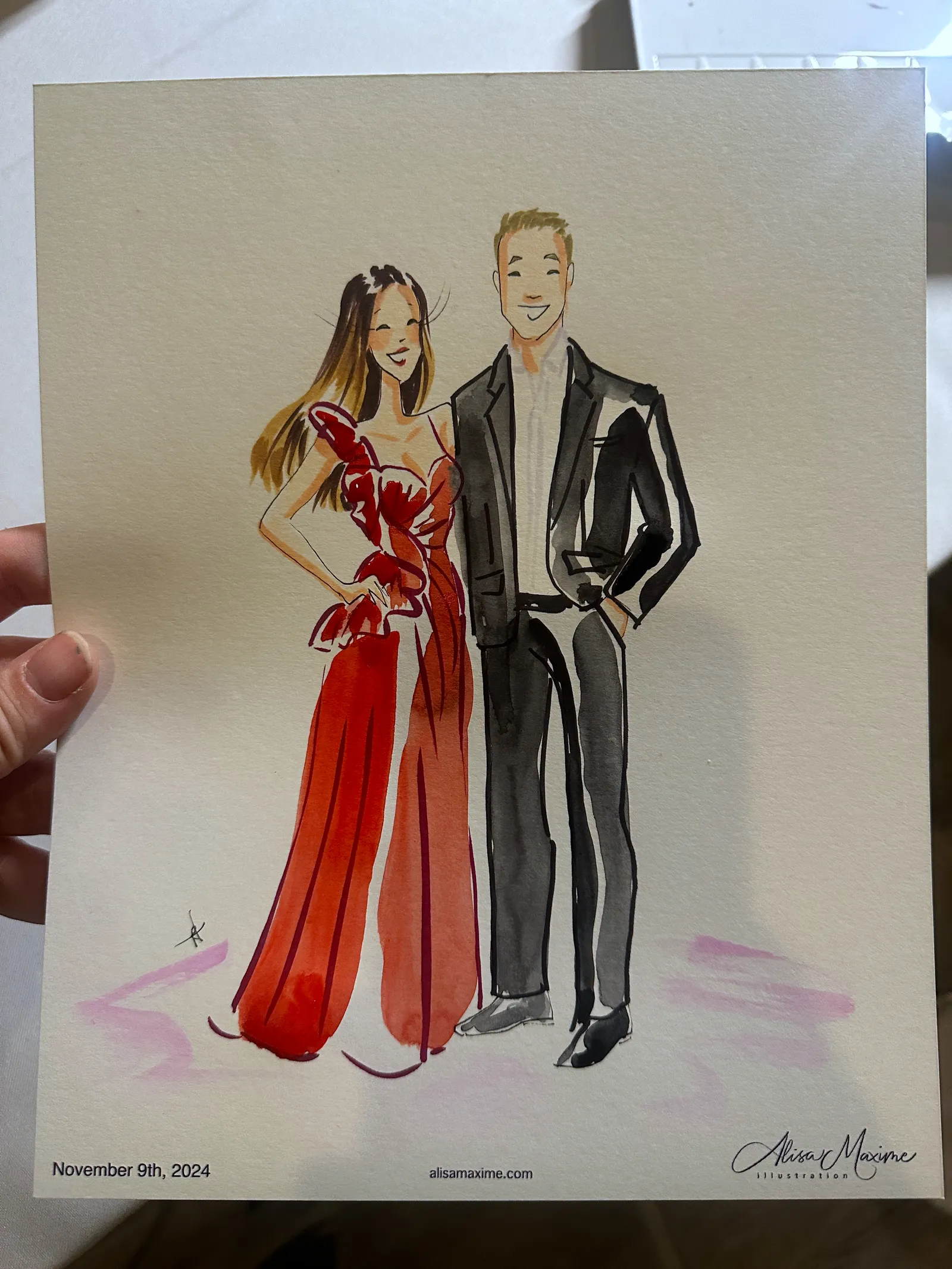 Live fashion sketch 9 from Wedding Celebration at Knotting Hill Place, Dallas