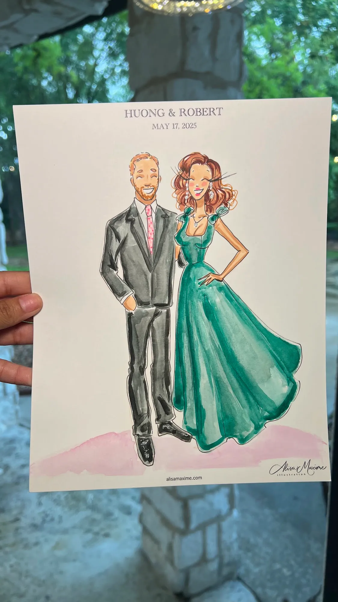 Live fashion sketch 16 from A Beautiful Evening at Brighton Abbey